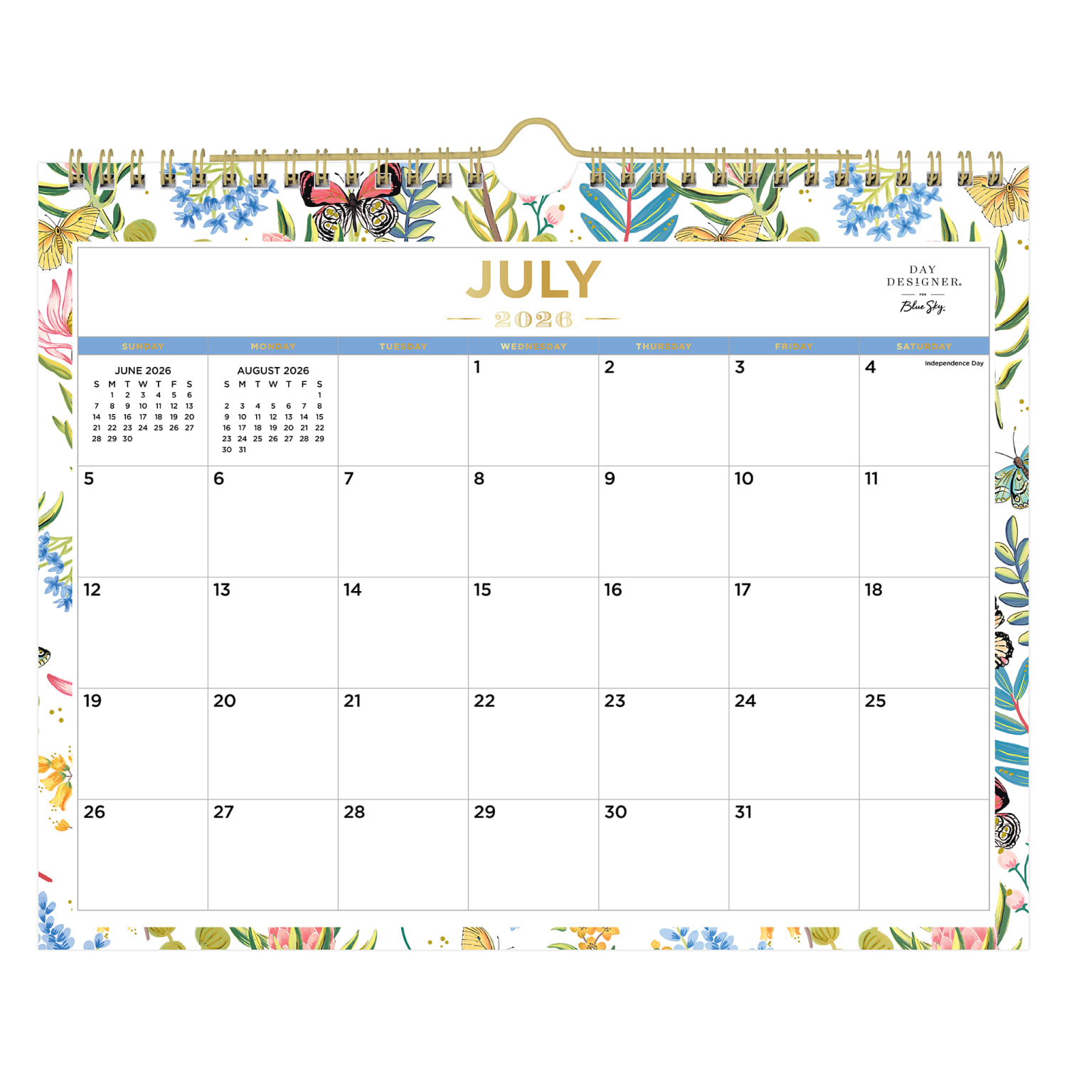 2026-2027 Blue Sky DD Flutter Monthly Safety Wirebound Wall Calendar, 11 x 8.75, Flutter, Academic Year, 136694 - Image 3