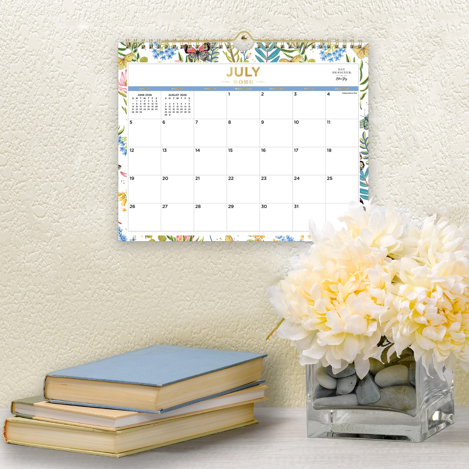2026-2027 Blue Sky DD Flutter Monthly Safety Wirebound Wall Calendar, 11 x 8.75, Flutter, Academic Year, 136694 - Image 4