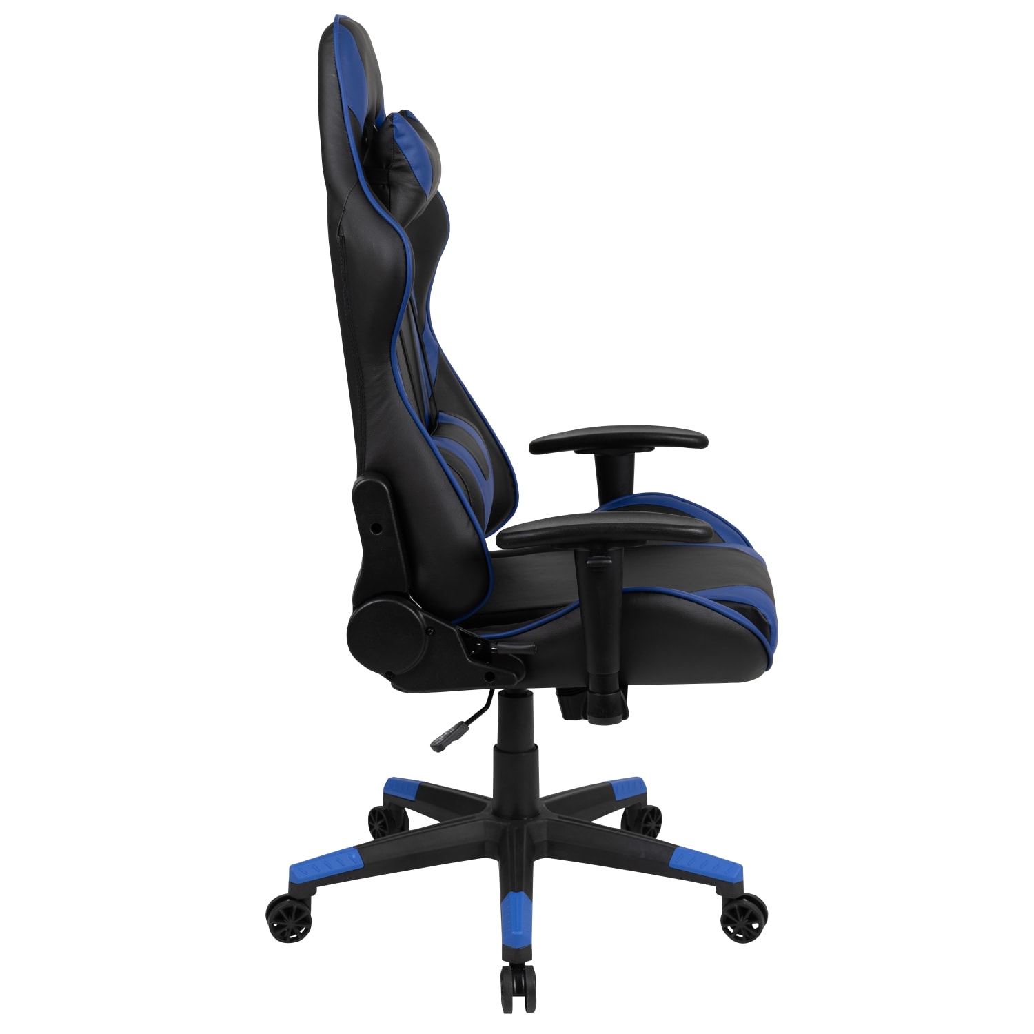 Flash Furniture X20 Ergonomic LeatherSoft High Back Racing Gaming Chair Blue PopularChairscom