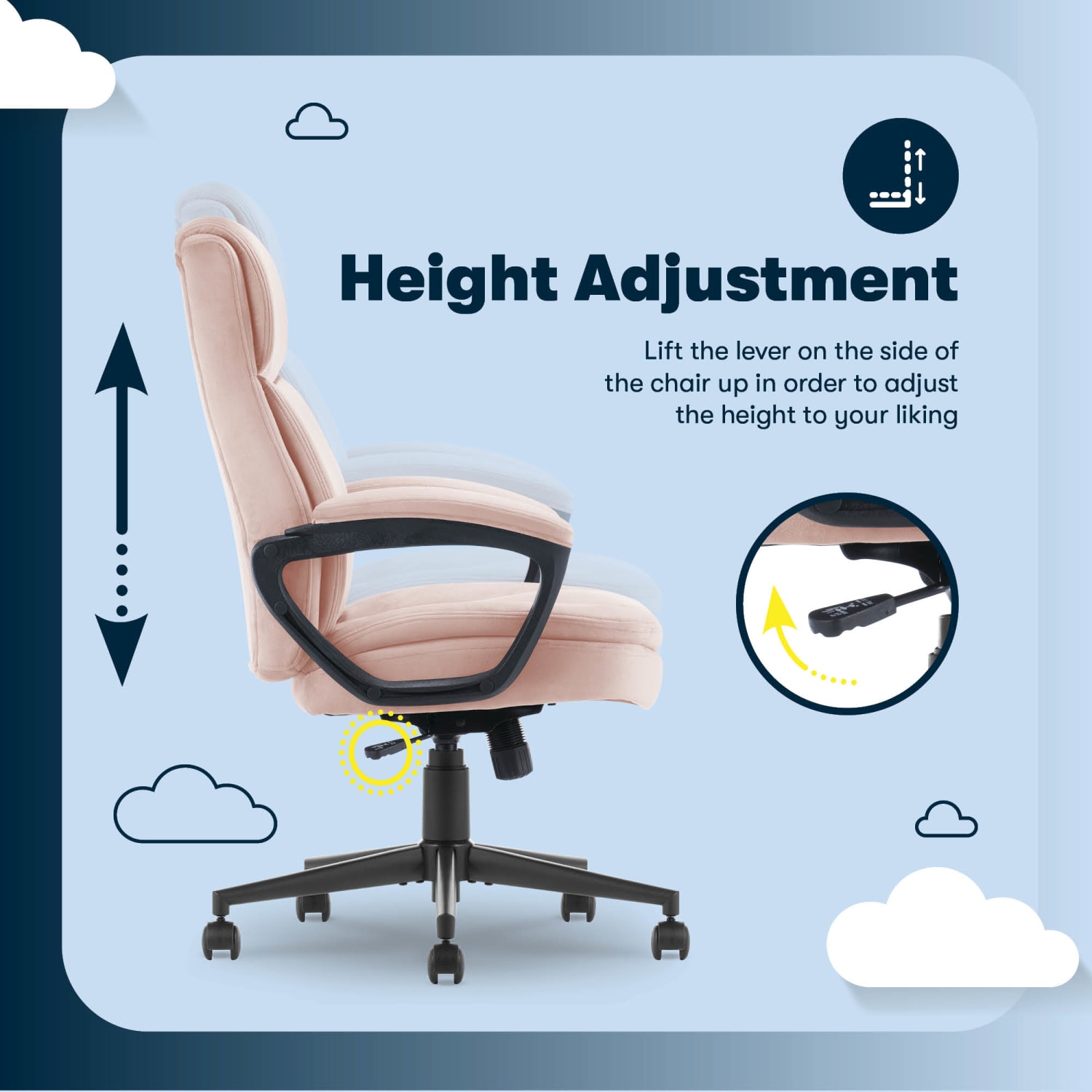 Serta Comfort Ergo Ergonomic Velvet HighBack Executive Office Chair PinkBlack PopularChairscom Serta Comfort Ergo Ergonomic Velvet High Back Executive Office Chair PinkBlack PopularChairscom