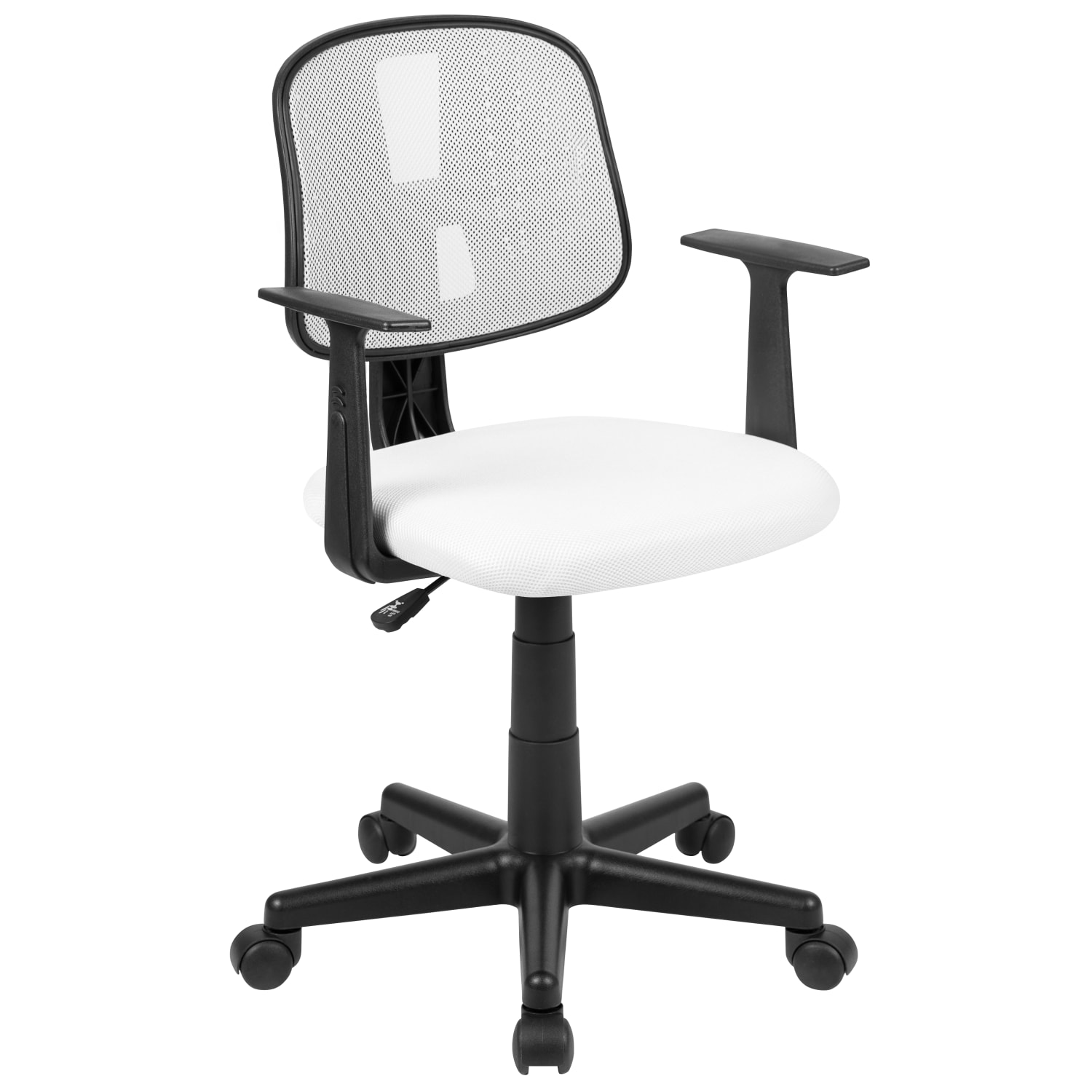 Flash Furniture Flash Fundamentals Mesh Mid-Back Task Chair, White - Image 3