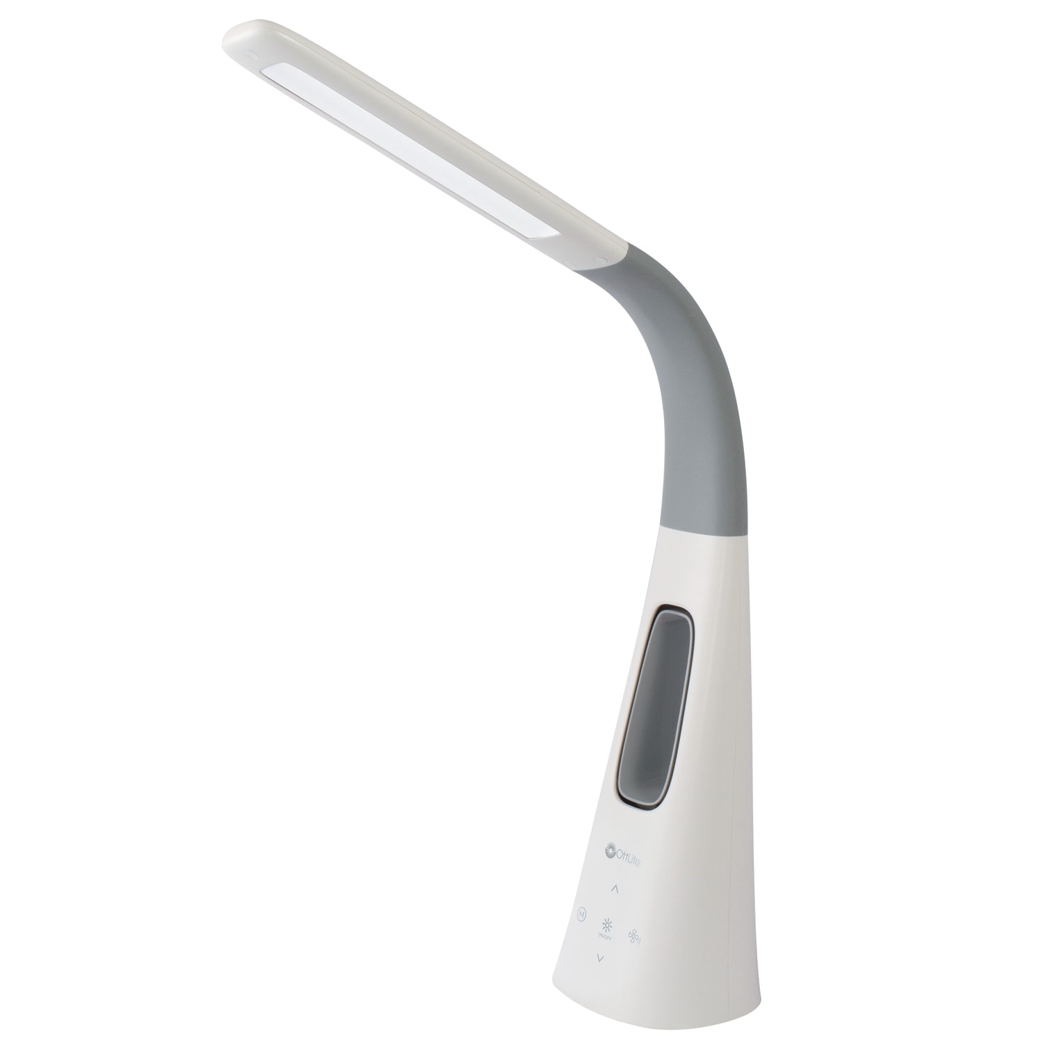 OttLite Cool Breeze LED Fan Lamp, 26-1/2inH, White - Image 3