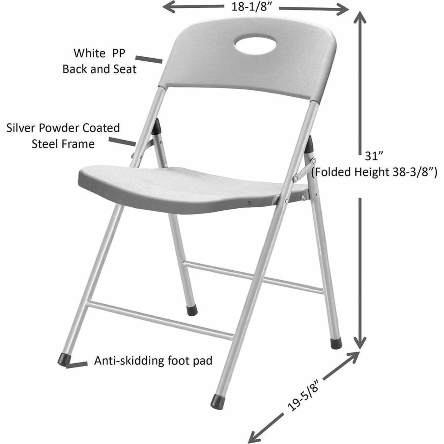 Lorell Translucent Folding Chairs Clear Set Of 4 Chairs PopularChairscom