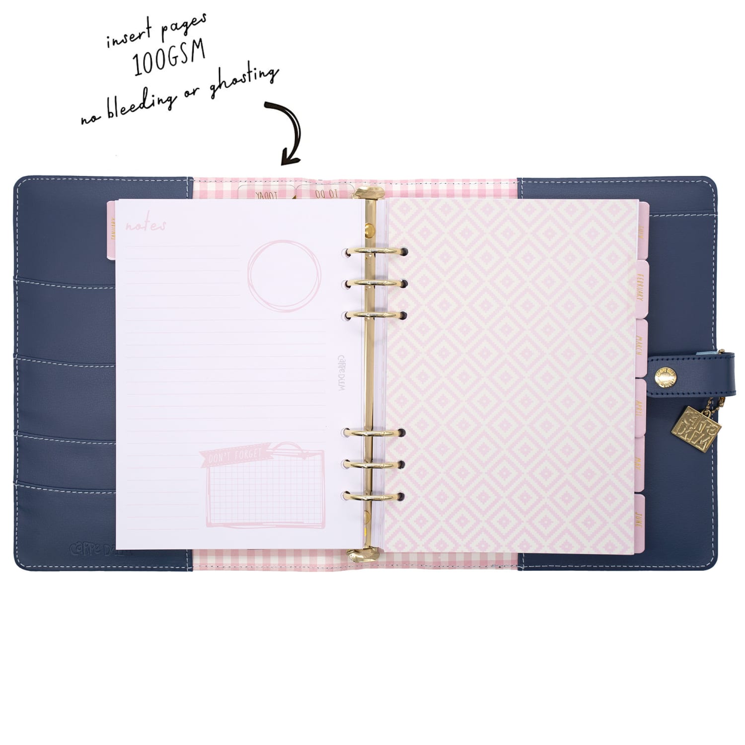 Pukka Pads A5 Planner, Monthly & Weekly, 9.8in x 9.4in, 12 Months, Ditzy Floral - Image 3