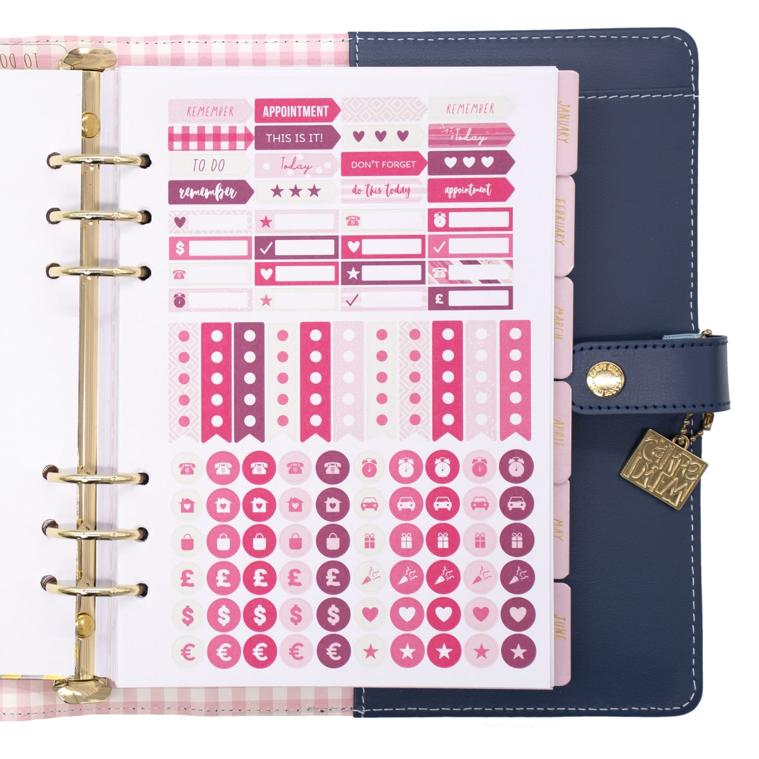 Pukka Pads A5 Planner, Monthly & Weekly, 9.8in x 9.4in, 12 Months, Ditzy Floral - Image 6