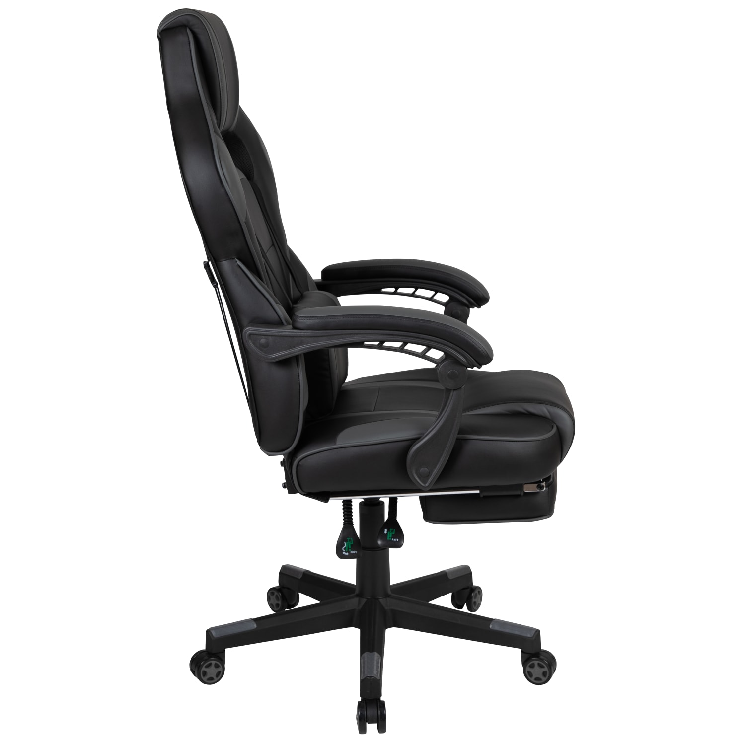 Flash Furniture X40 Gaming Chair With Fully Reclining Back And Arms BlackGray PopularChairscom
