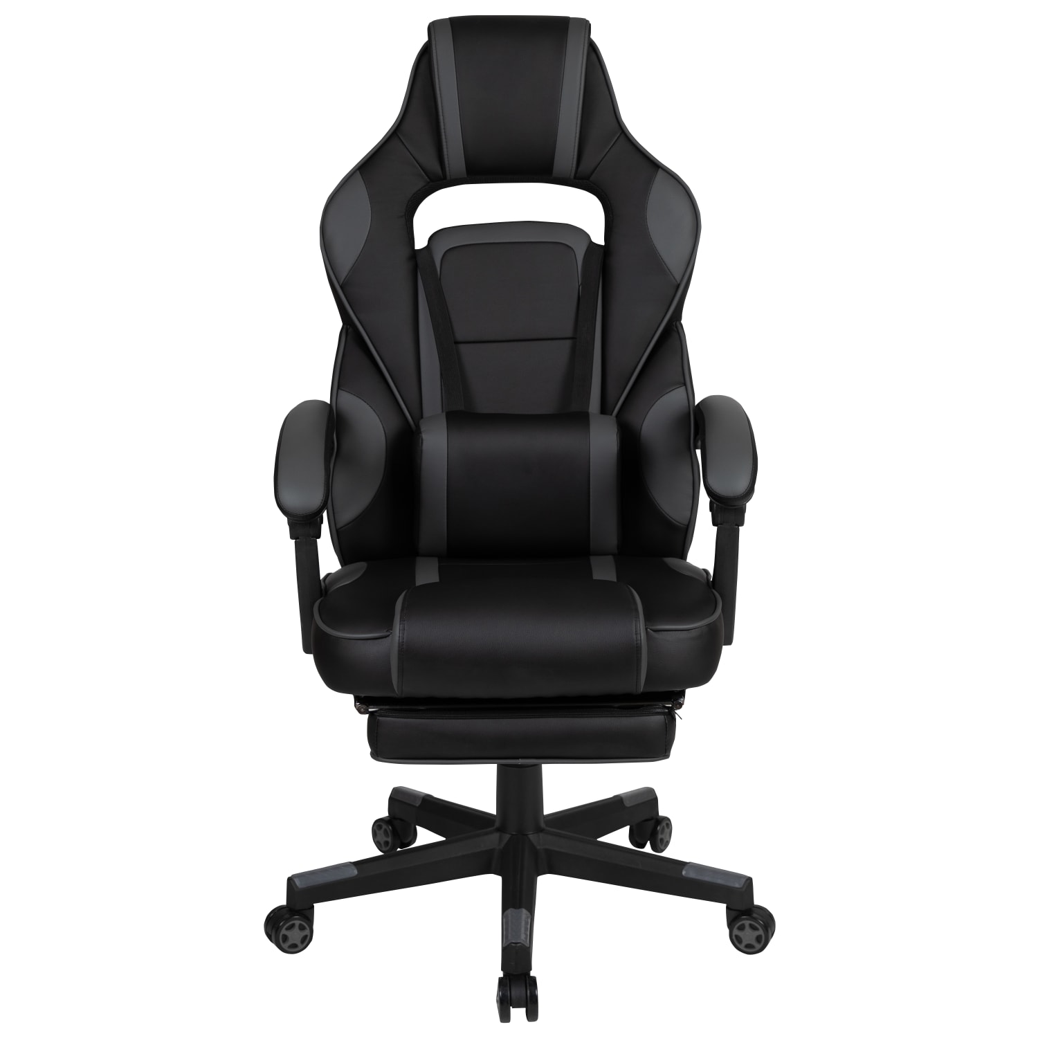 Flash Furniture X40 Gaming Chair With Fully Reclining Back And Arms BlackGray PopularChairscom