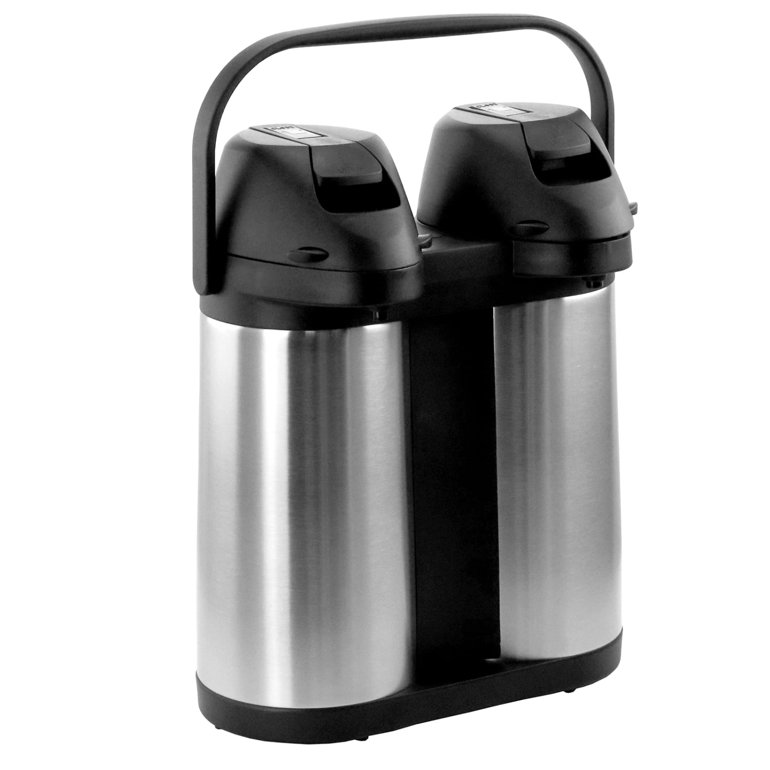 MegaChef Dual 1.9 Quart Stainless Steel Airpot, Hot Water Dispenser for Coffee and Tea - Image 4