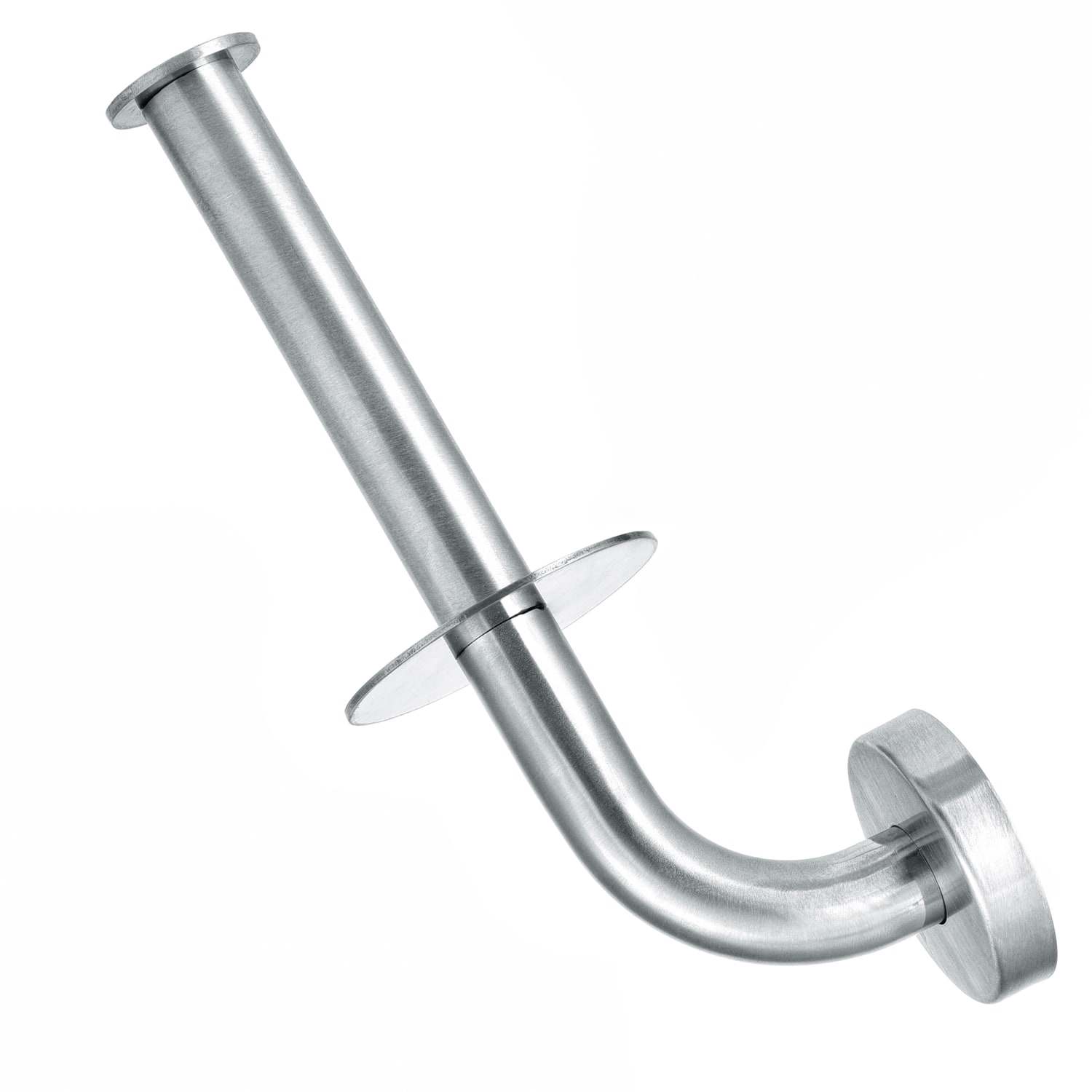 Alpine Vertical Toilet Paper Holders, 8-1/4in x 3-2/5in x 2-1/2in, Silver, Pack of 3 Holders - Image 3