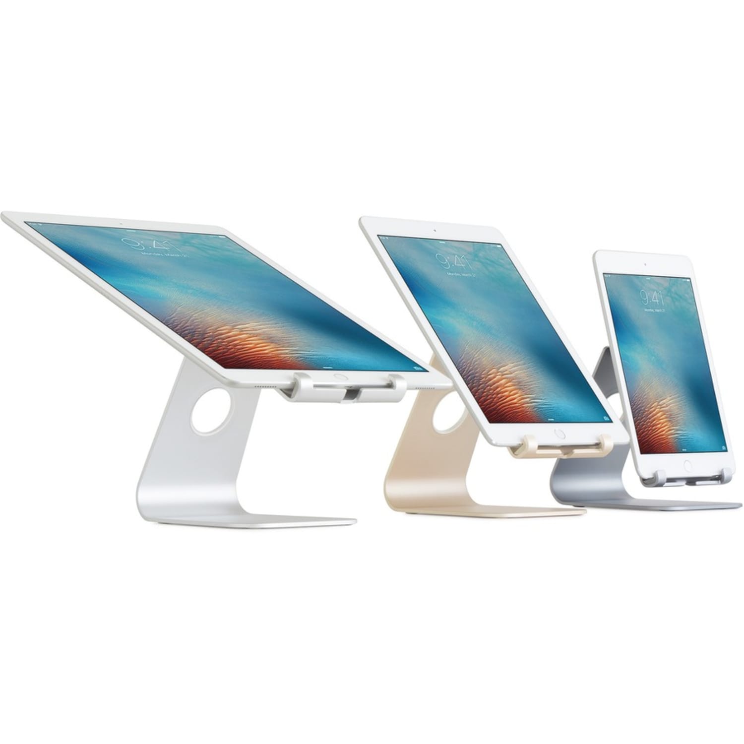 Rain Design mStand tabletplus - tablet stand - Space Grey - Angle-adjustable stand ensures precise viewing angle. Angle-adjustment 10 to 50 degree. - Image 4