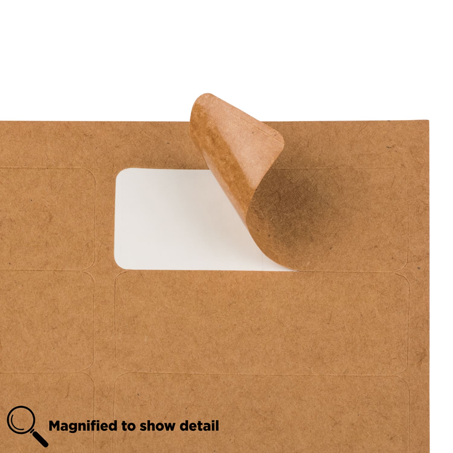 JAM Paper Mailing Address Labels, Rectangle, 2 5/8in x 1in, Brown Kraft, Pack Of 120 - Image 5