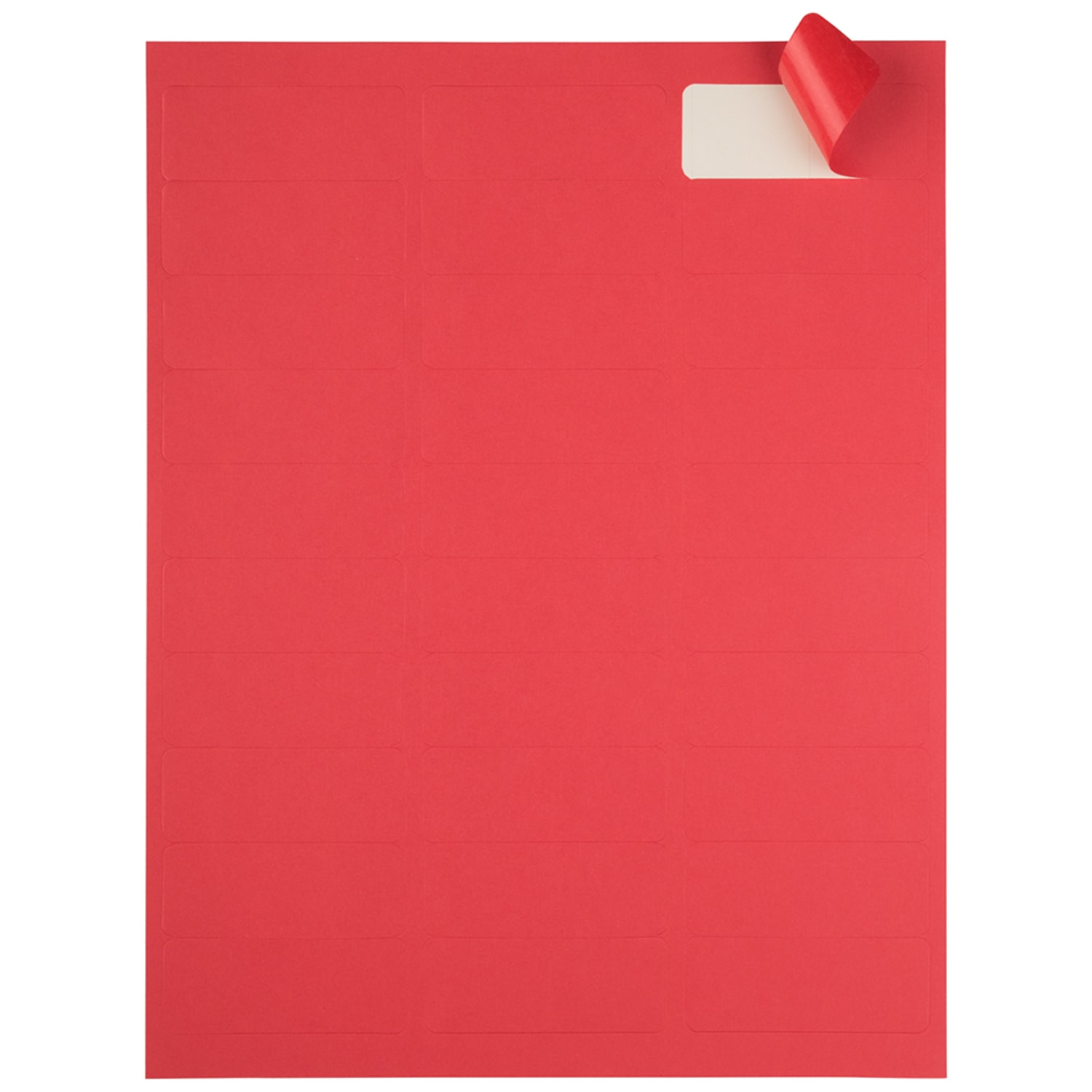 JAM Paper Mailing Address Labels, Rectangle, 2 5/8in x 1in, Red, Pack Of 120 - Image 4