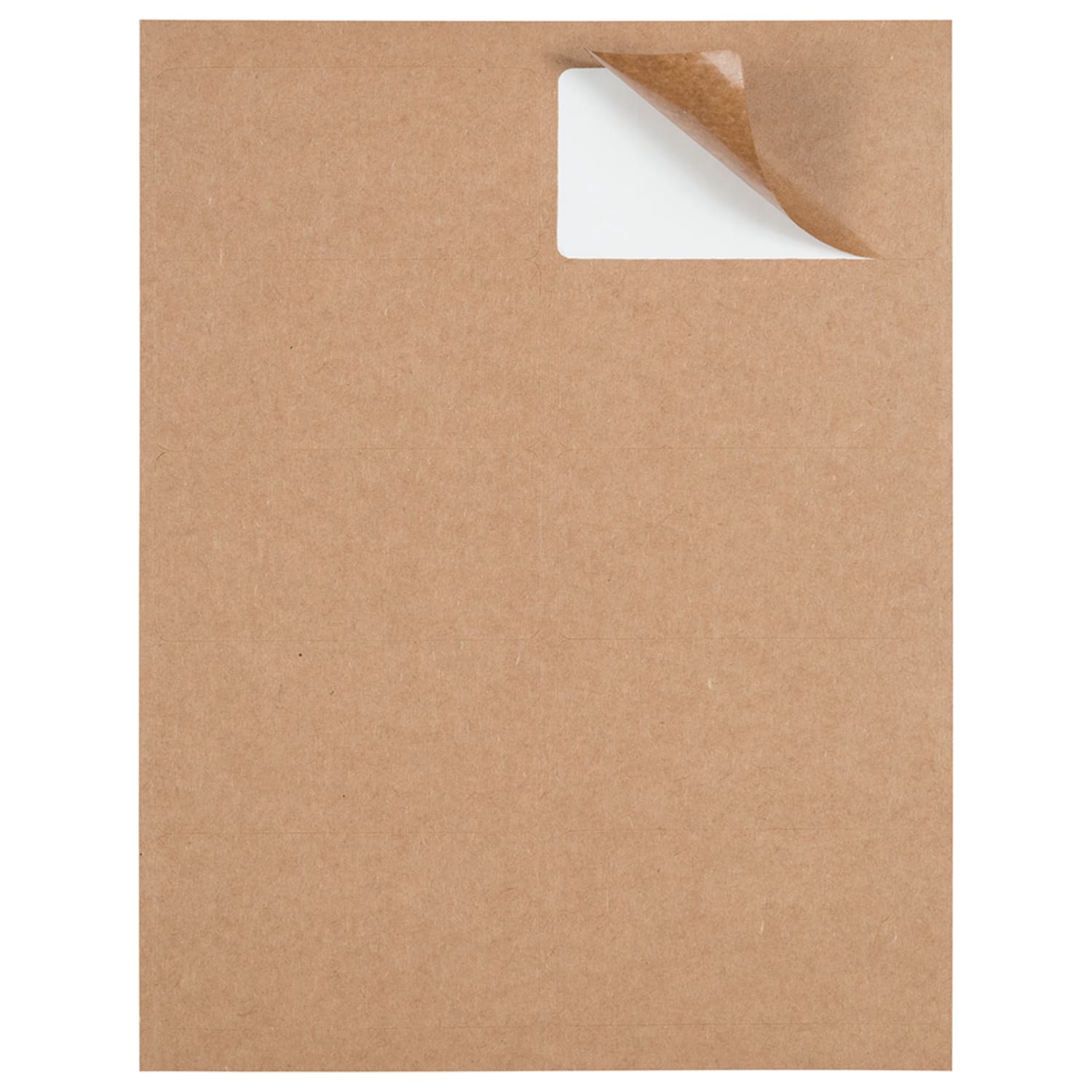 JAM Paper Mailing Address Labels, Rectangle, 2in x 4in, Brown Kraft, Pack Of 120 - Image 4