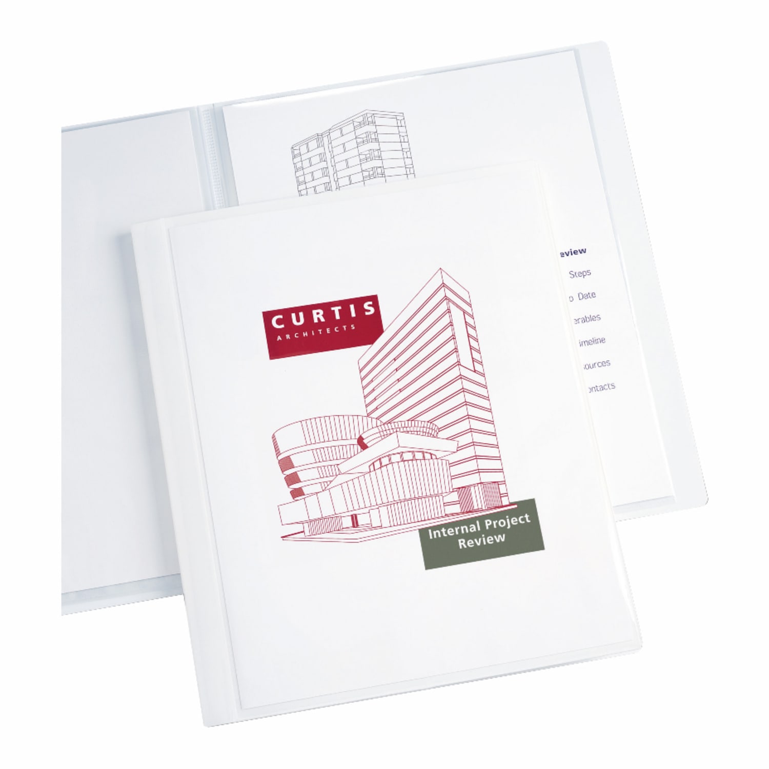 Avery Classic Presentation Book, 1in Round Rings, White - Image 3
