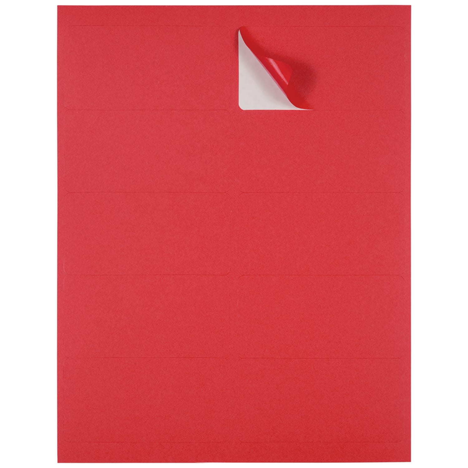 JAM Paper Mailing Address Labels, Rectangle, 2in x 4in, Red, Pack Of 120 - Image 4