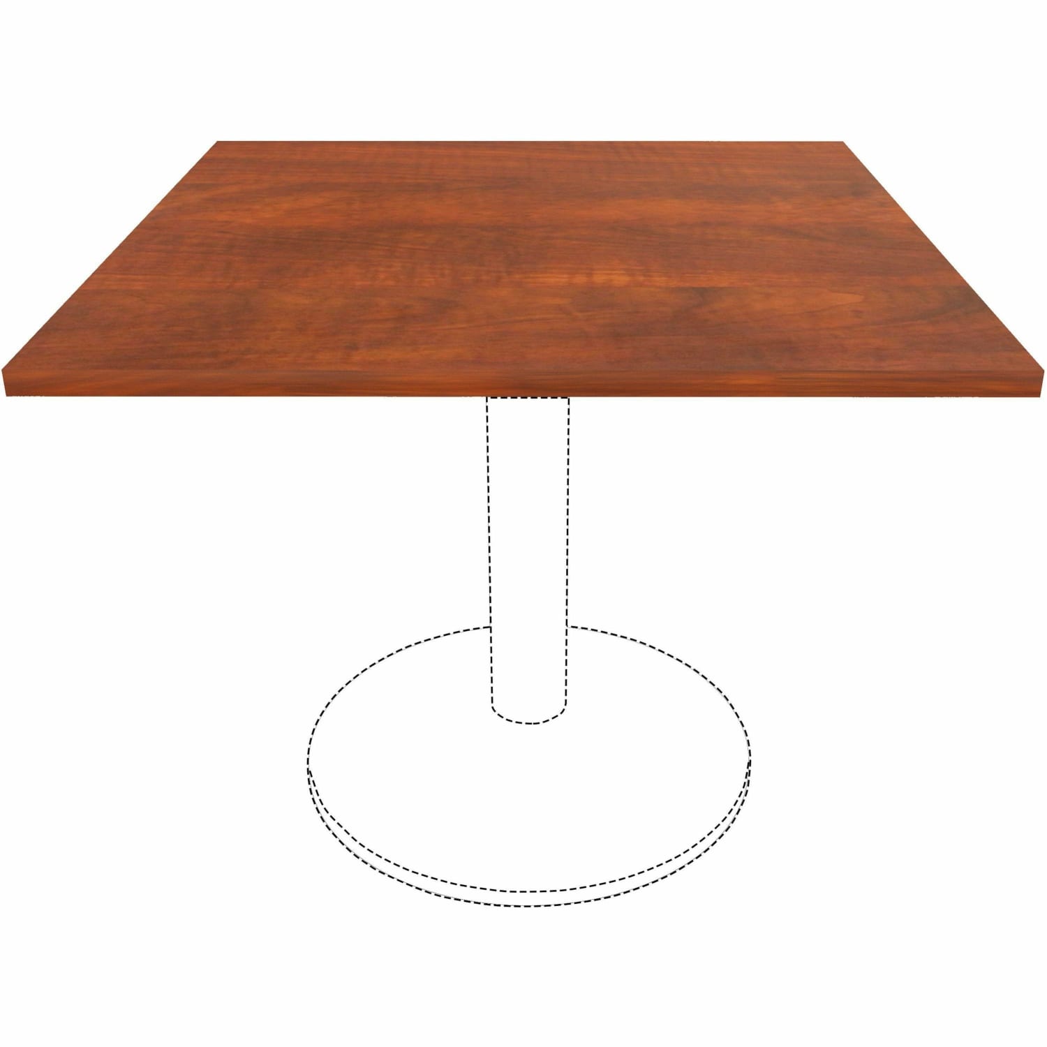 Lorell Hospitality/Conference Tabletop, 36inW x 36inL, Cherry, 87324 - Image 6