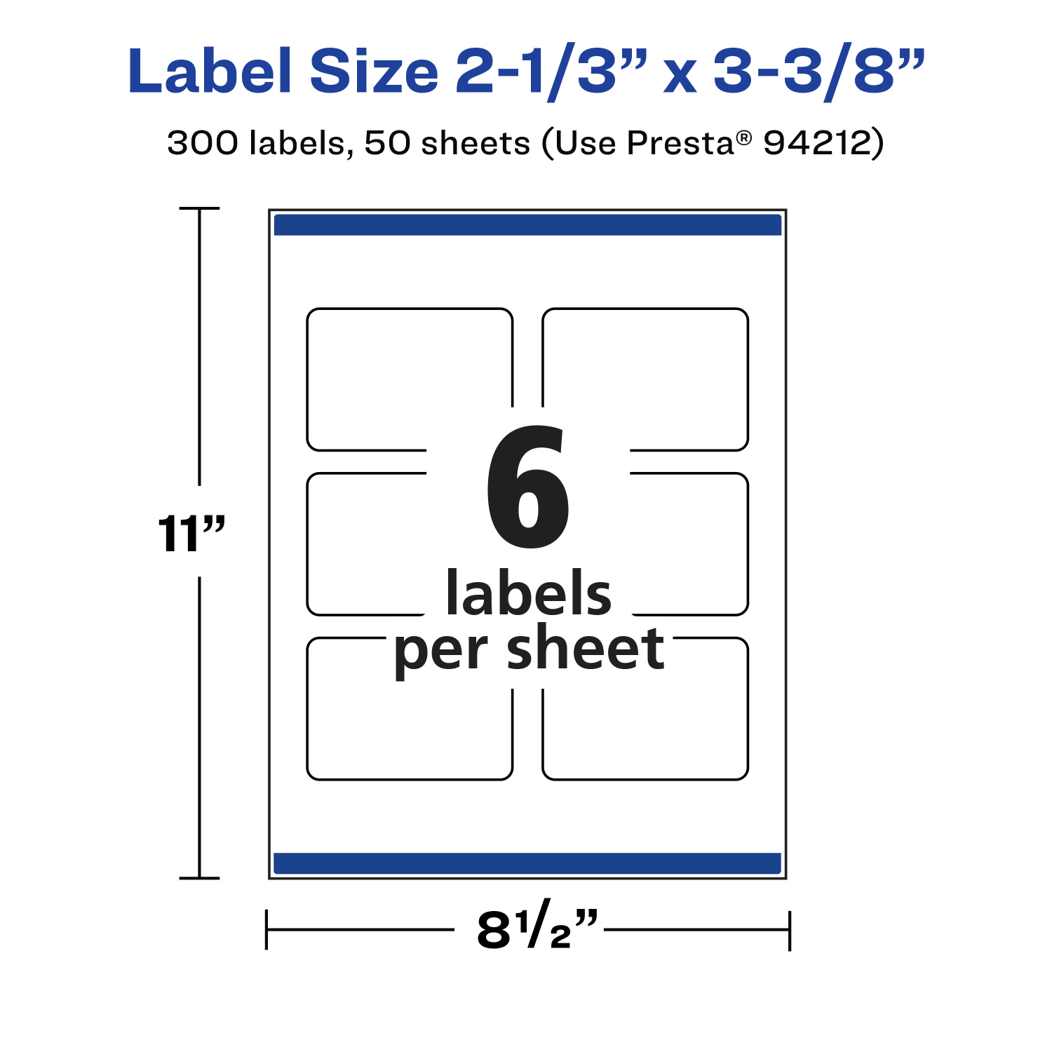 Avery Glossy Permanent Labels With Sure Feed, 94212-CGF50, Rectangle, 2-1/3in x 3-3/8in, Clear, Pack Of 300 - Image 6
