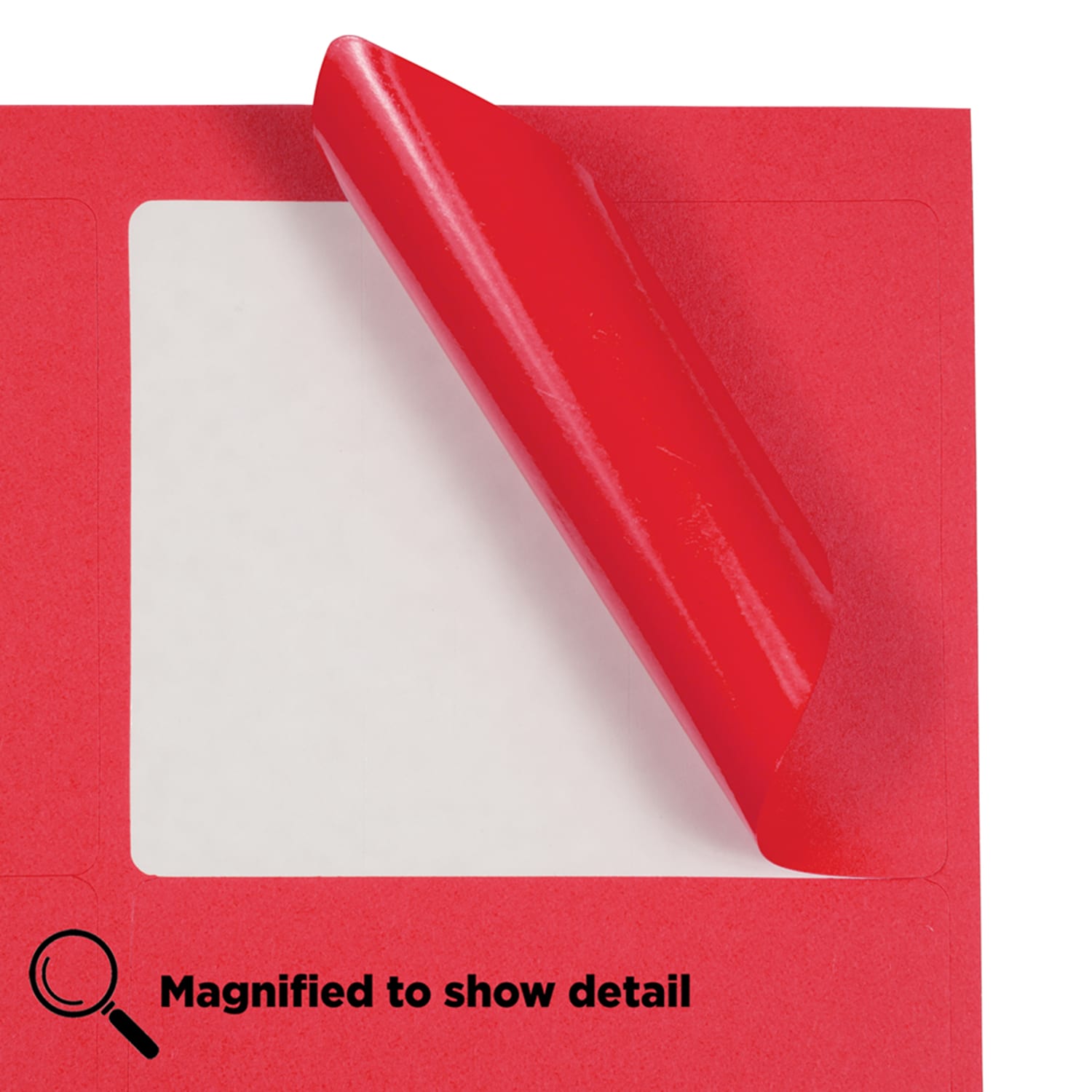 JAM Paper Mailing Address Labels, Rectangle, 3 1/3in x 4in, Red, Pack Of 120 - Image 5