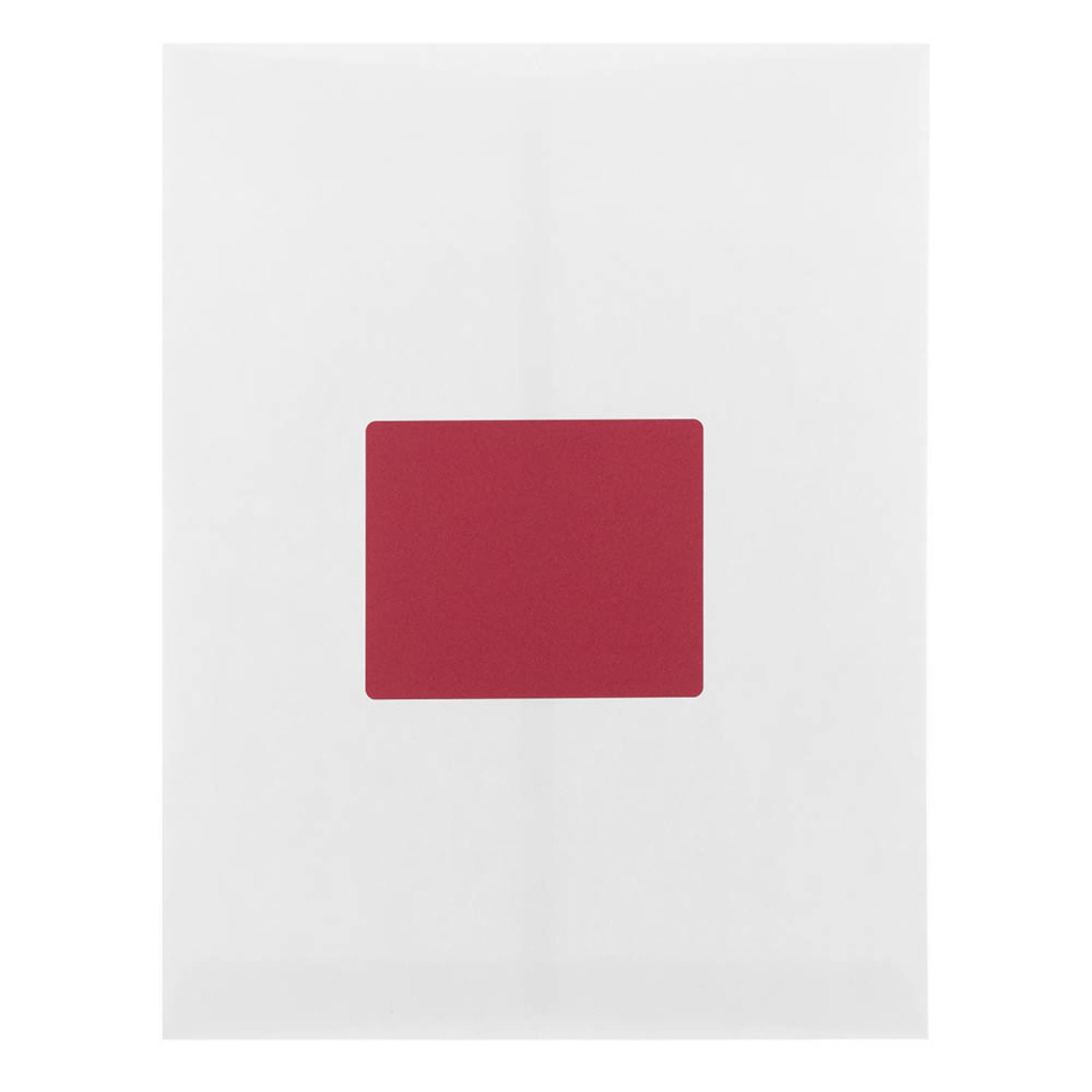 JAM Paper Mailing Address Labels, Rectangle, 3 1/3in x 4in, Red, Pack Of 120 - Image 6
