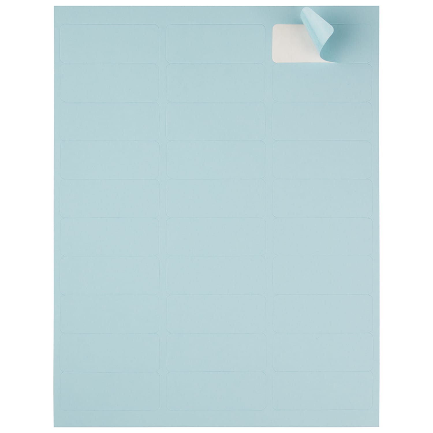 JAM Paper Mailing Address Labels, Rectangle, 2 5/8in x 1in, Baby Blue, Pack Of 120 - Image 4