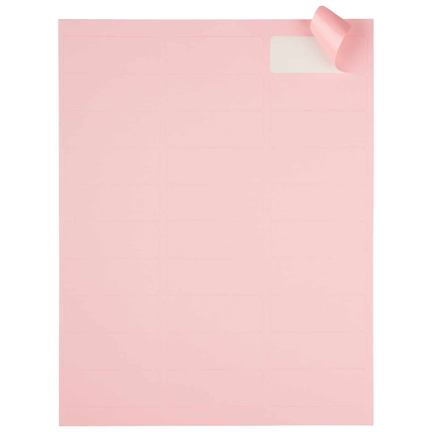JAM Paper Mailing Address Labels, Rectangle, 2 5/8in x 1in, Baby Pink, Pack Of 120 - Image 4