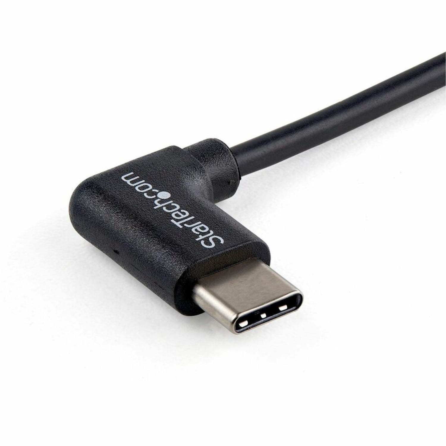 StarTech.com 1m 3ft USB to USB C Cable - Right Angle USB Cable - M/M - USB 2.0 Cable - Black - Image 4