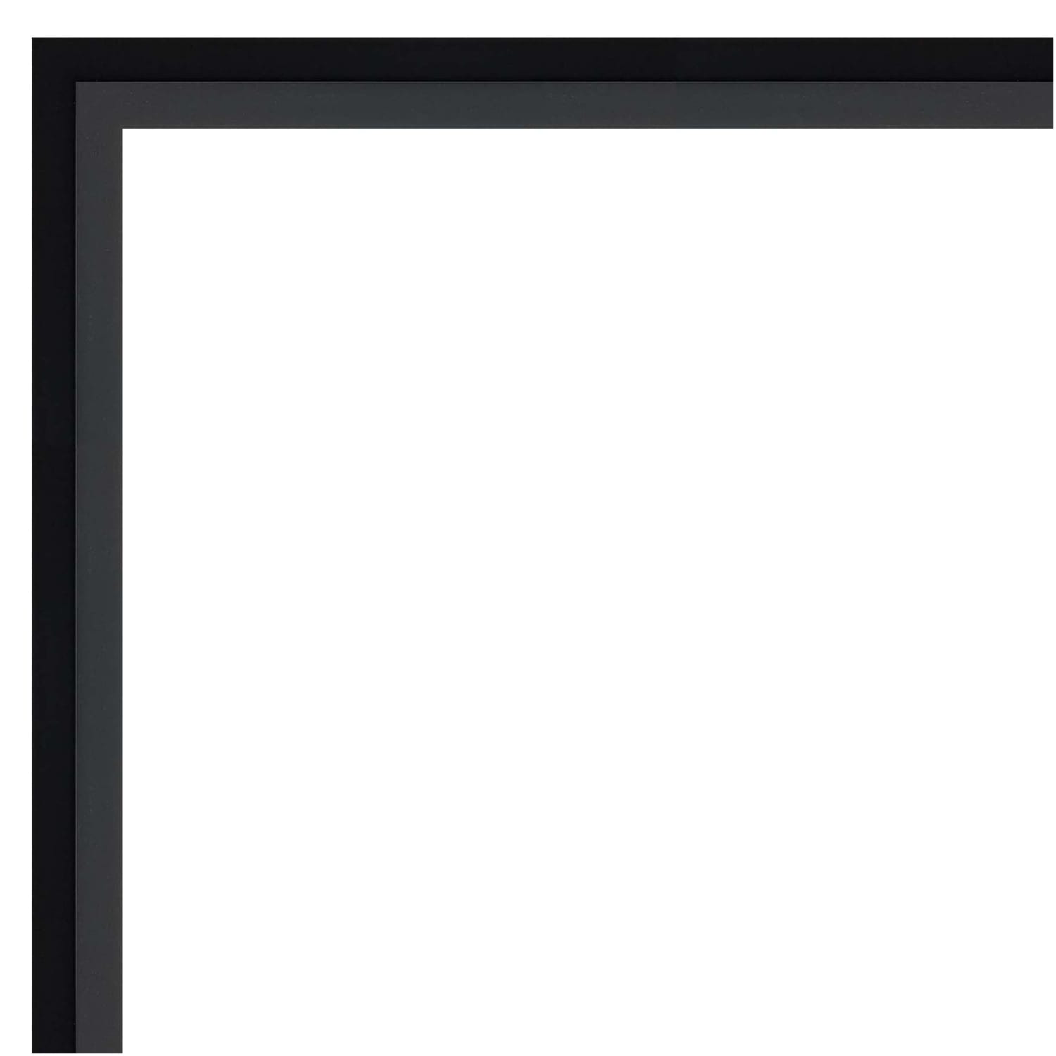 Amanti Art Rectangular Wood Picture Frame, 12in x 15in With Mat, Lucie Black - Image 4