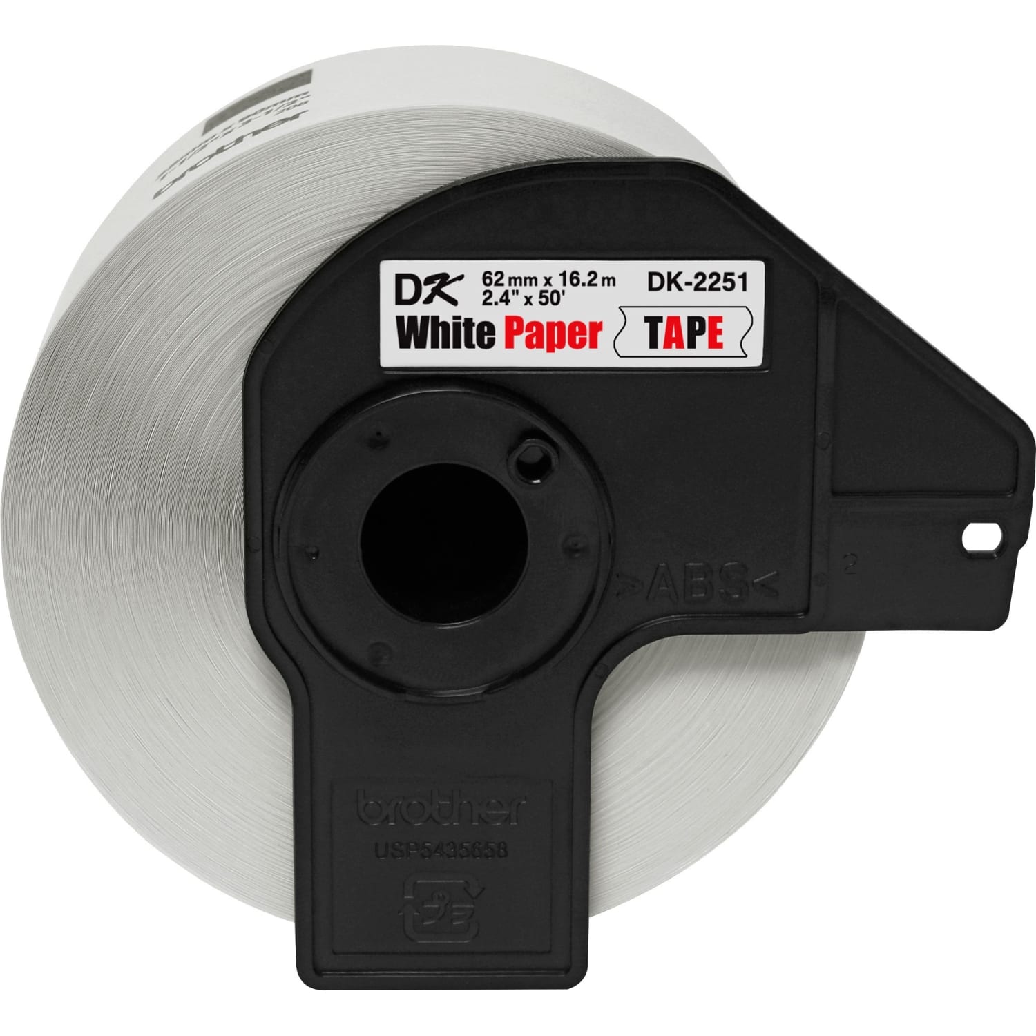 Brother DK-2251 Continuous-Length Tape, 2.4in x 50ft, Black/Red/White - Image 4