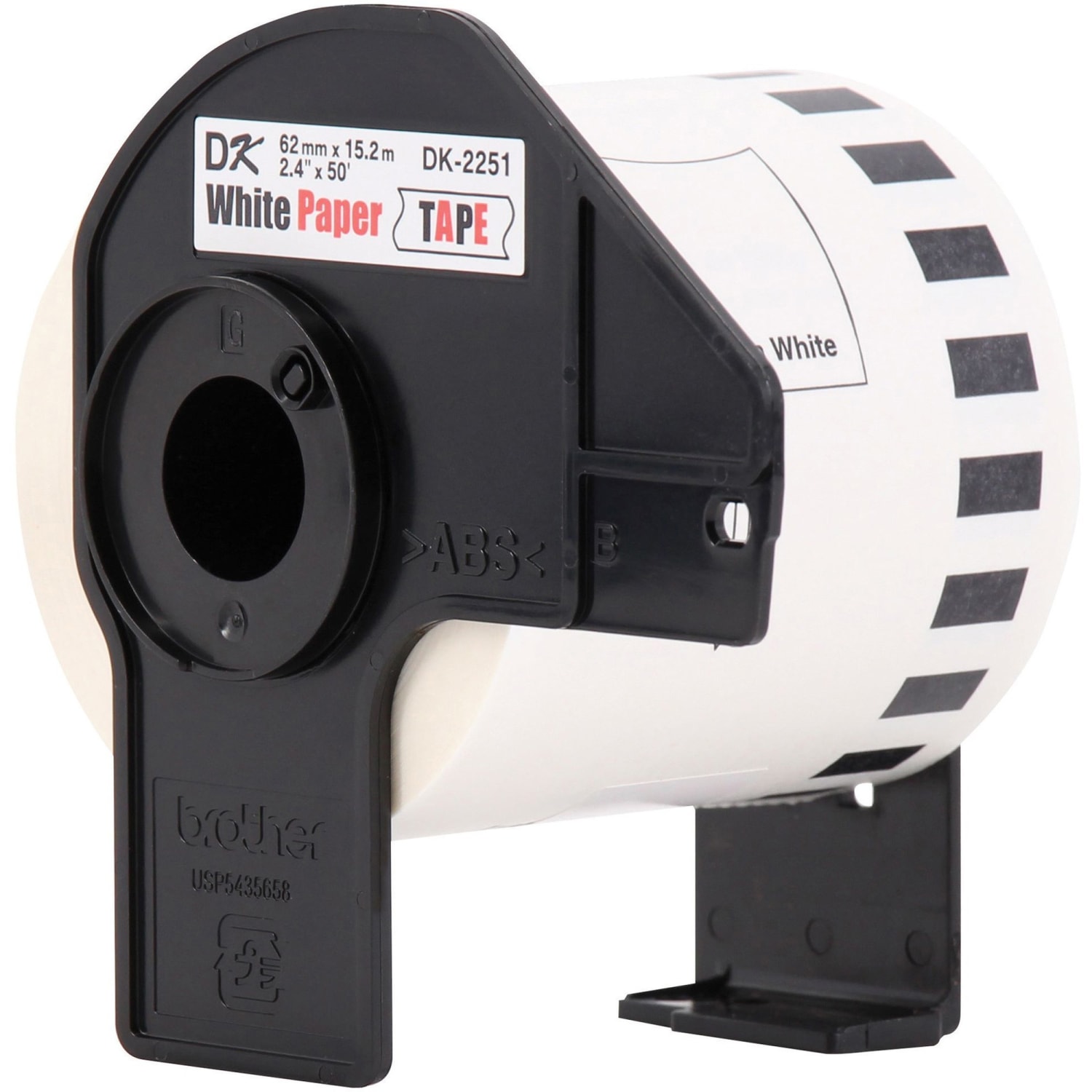 Brother DK-2251 Continuous-Length Tape, 2.4in x 50ft, Black/Red/White - Image 5