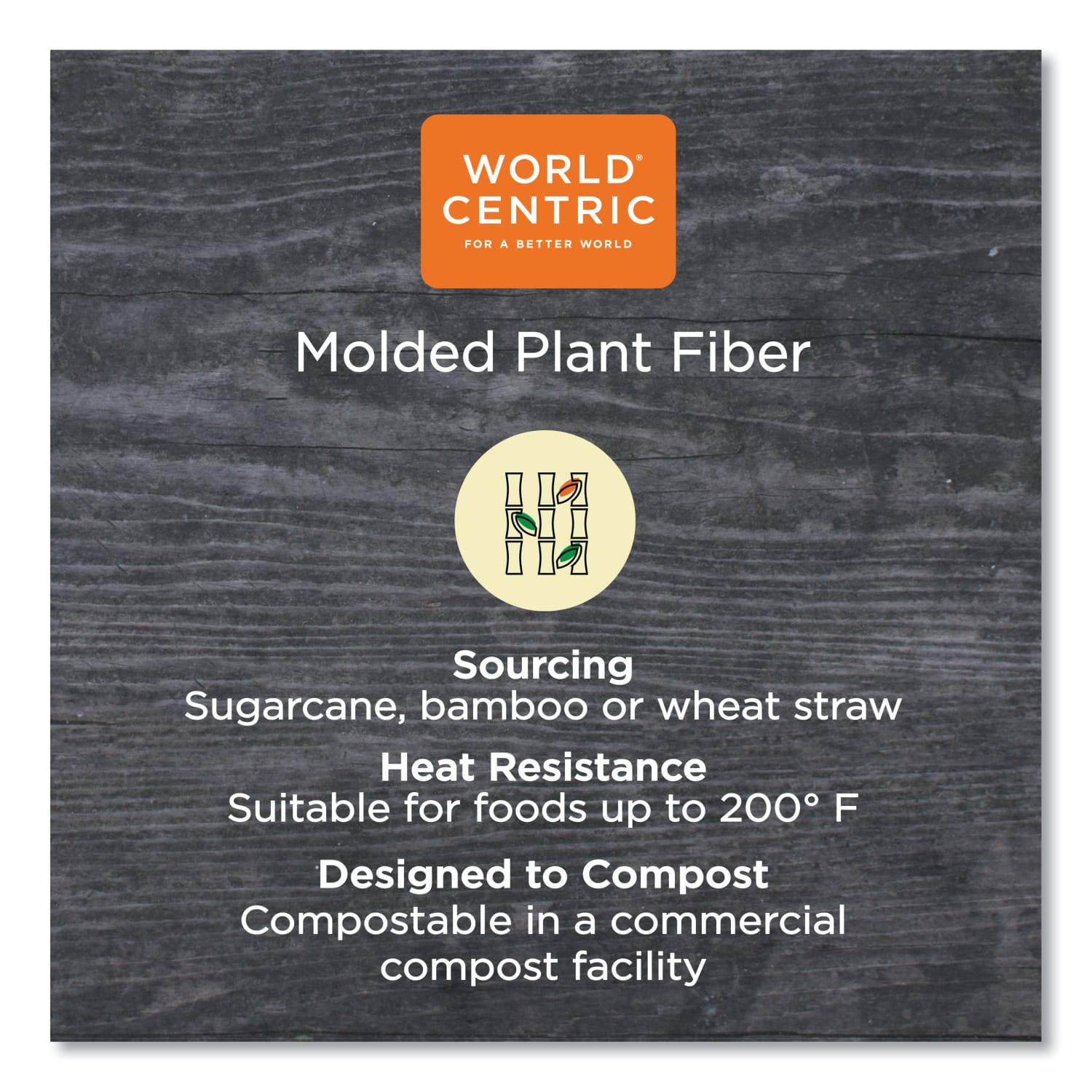 World Centric Fiber Plates, 7in Diameter, Natural, Pack Of 1,000 Plates - Image 4