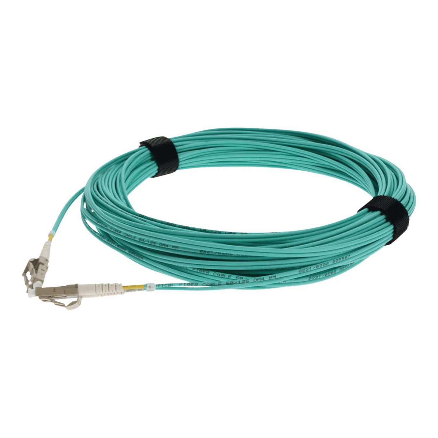 AddOn 13m LC OM3 Aqua Patch Cable - Patch cable - LC/UPC multi-mode (M) to LC/UPC multi-mode (M) - 13 m - fiber optic - duplex - 50 / 125 micron - OM3 - halogen-free - aqua - Image 3