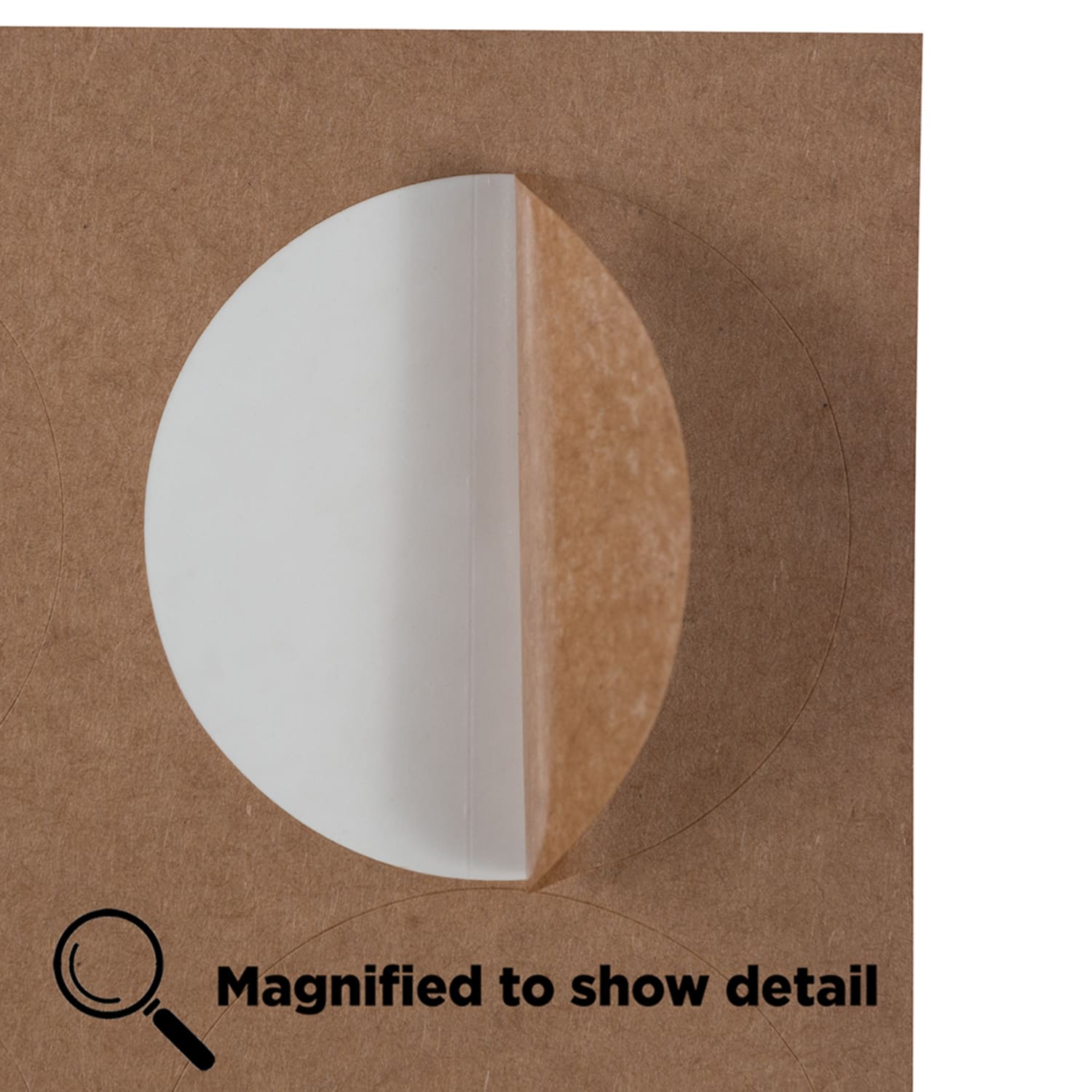 JAM Paper Circle Label Sticker Seals, 2 1/2in, Brown Kraft, Pack Of 120 - Image 5