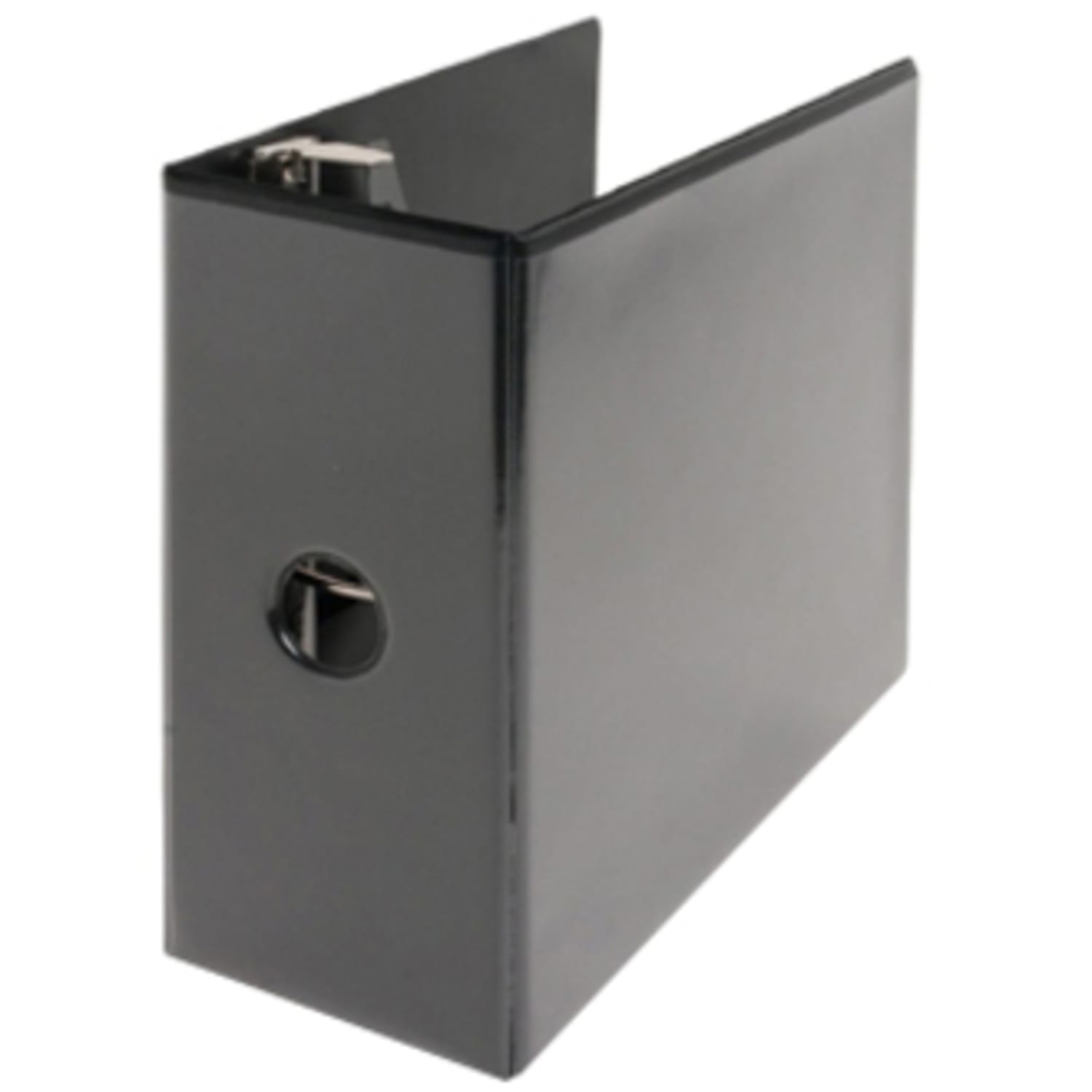 Business Source Basic View 3-Ring Binder, 5in Round Rings, Black - Image 4