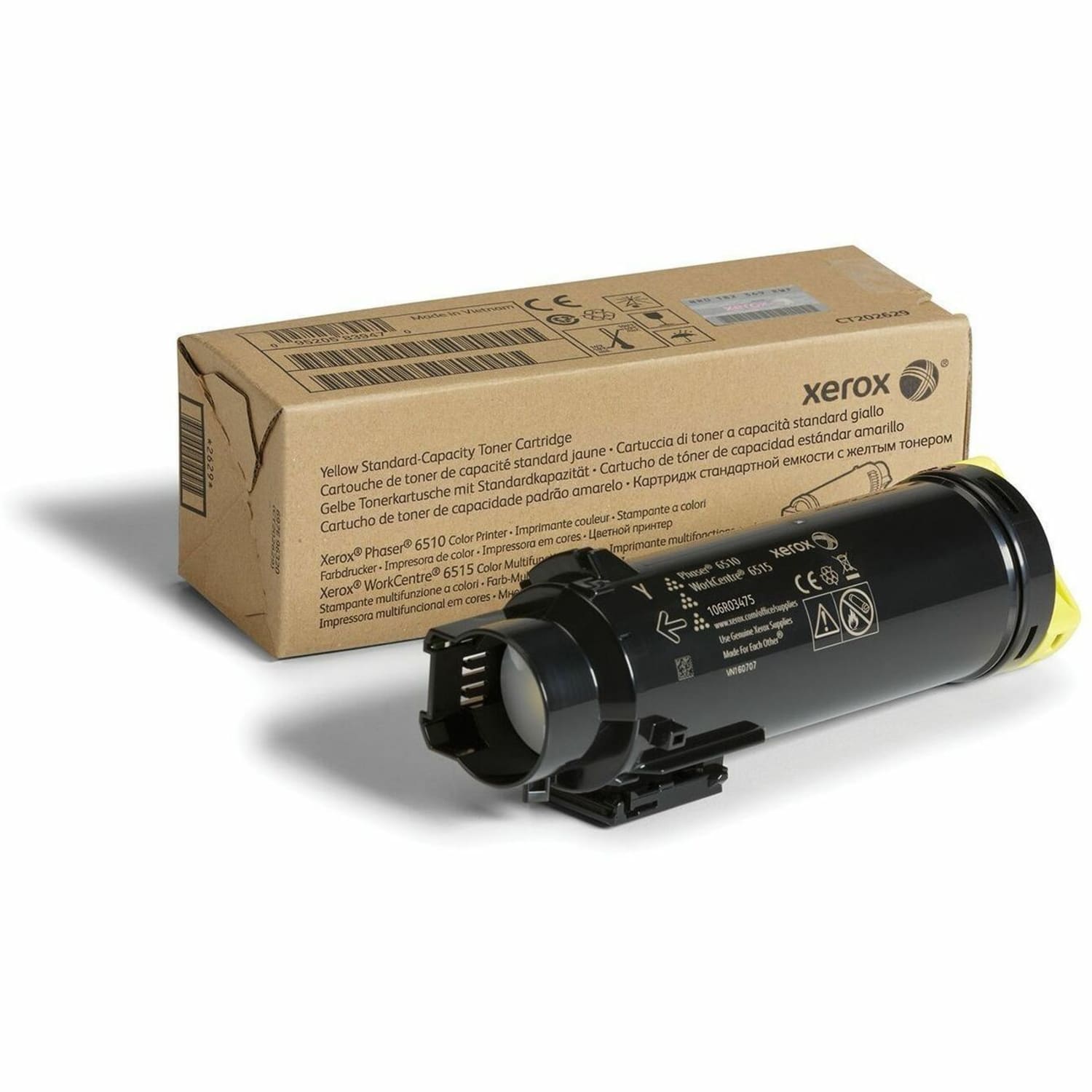 Xerox 6510 Yellow Toner Cartridge, 106R03475 - Image 3