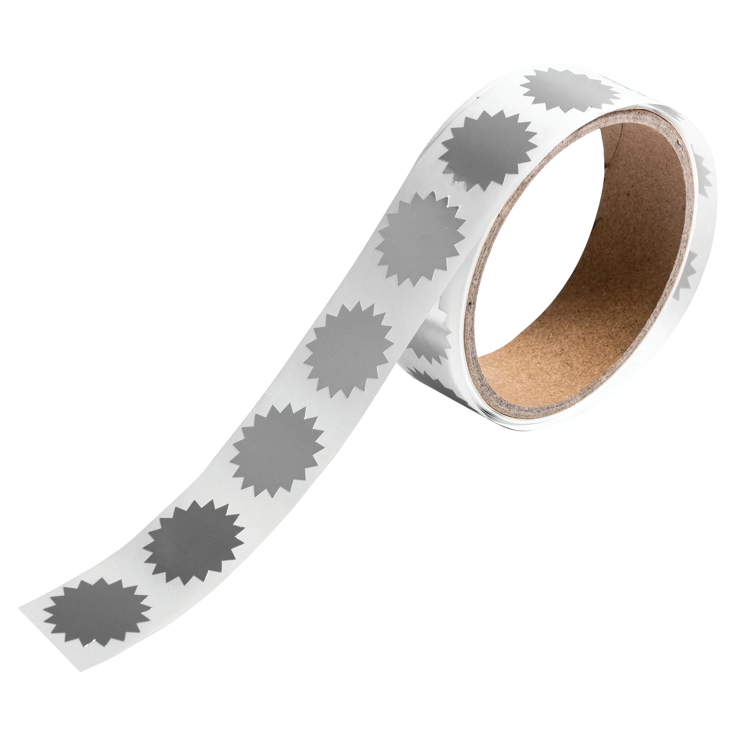 JAM Paper Circle Label Wafer Seals With Serrated Edges, 3/4in, Silver, Pack Of 100 - Image 3