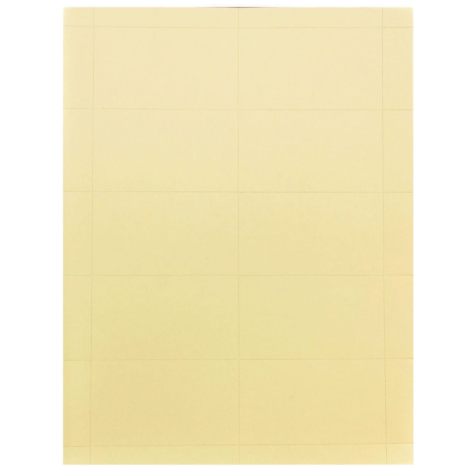 JAM Paper Printable Business Cards, 3.5in x 2in, Ivory, Pack Of 100 - Image 3