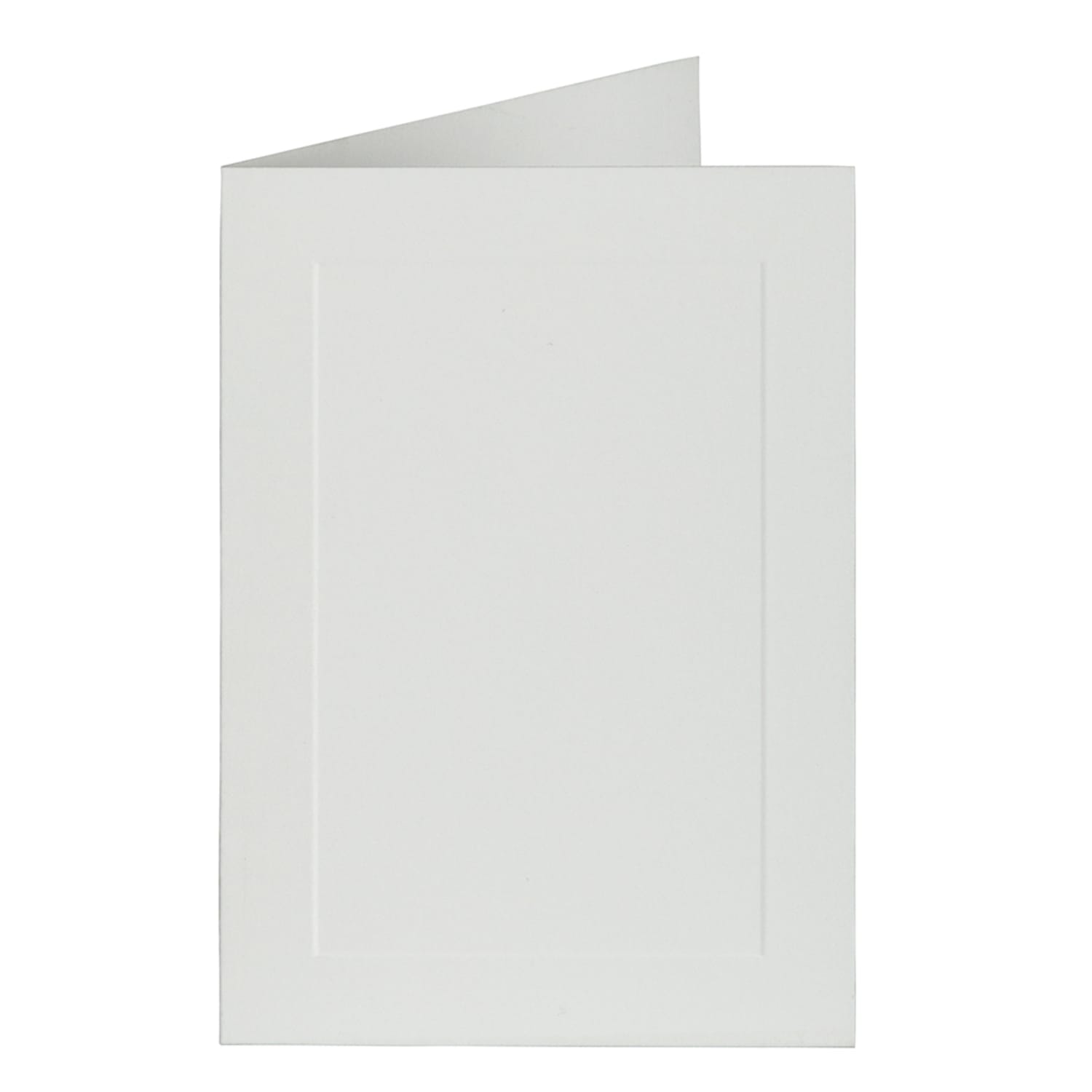 JAM Paper Strathmore Fold-Over Cards, With Panel, 4 Bar, 3 1/2in x 4 7/8in, Bright White, Pack Of 25 - Image 3
