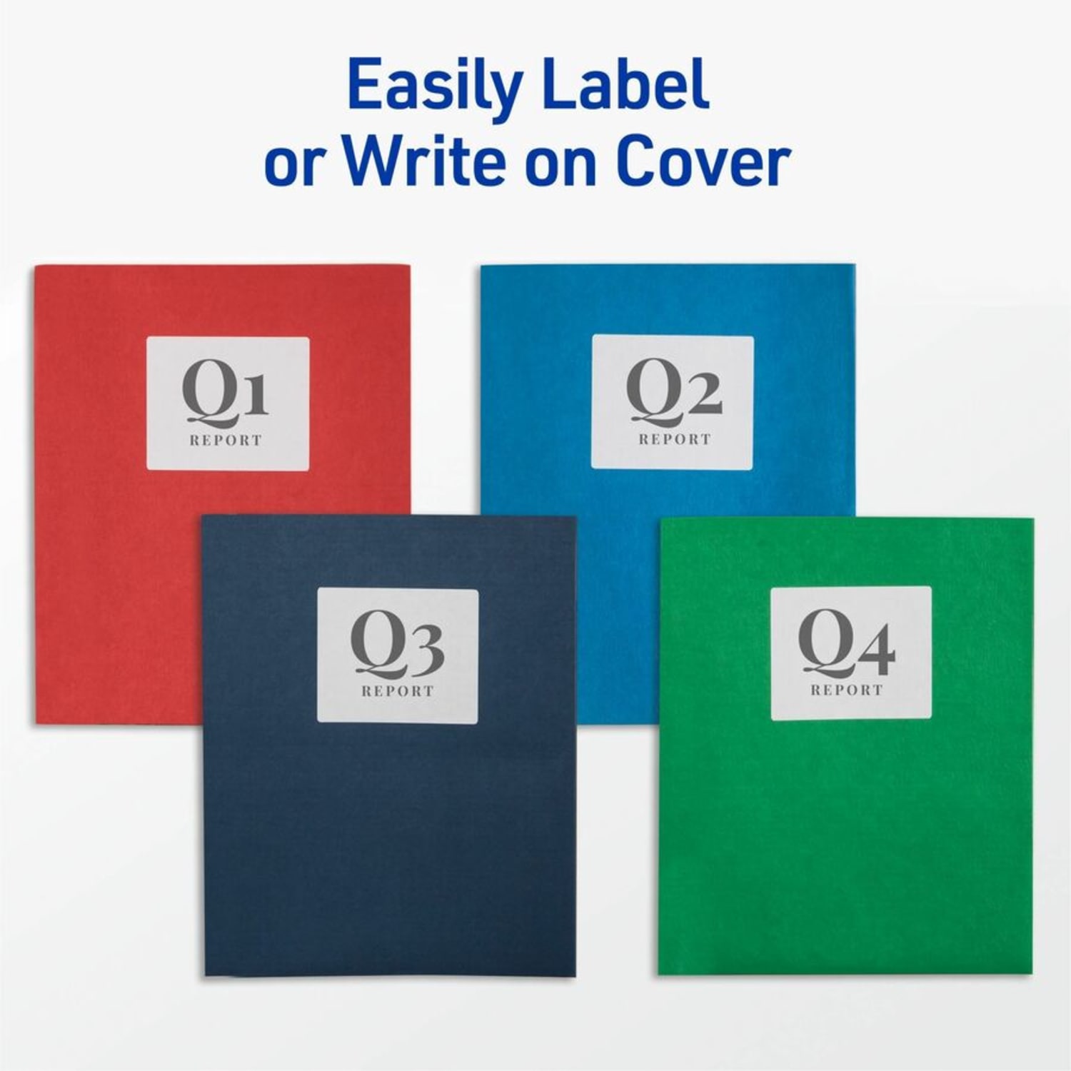 Avery 2-Pocket Folders With Fasteners, Letter Size, Green, Pack Of 25 - Image 4