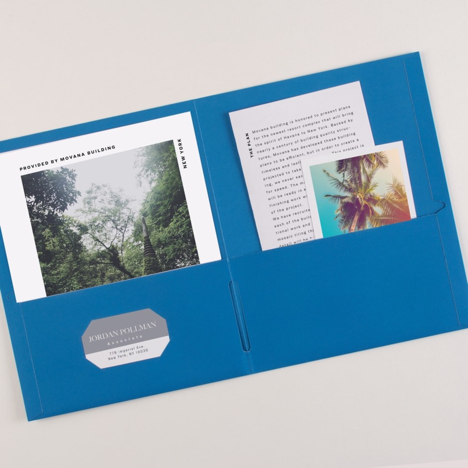 Avery 2-Pocket Folders, Letter Size, Light Blue, Pack Of 25 - Image 4