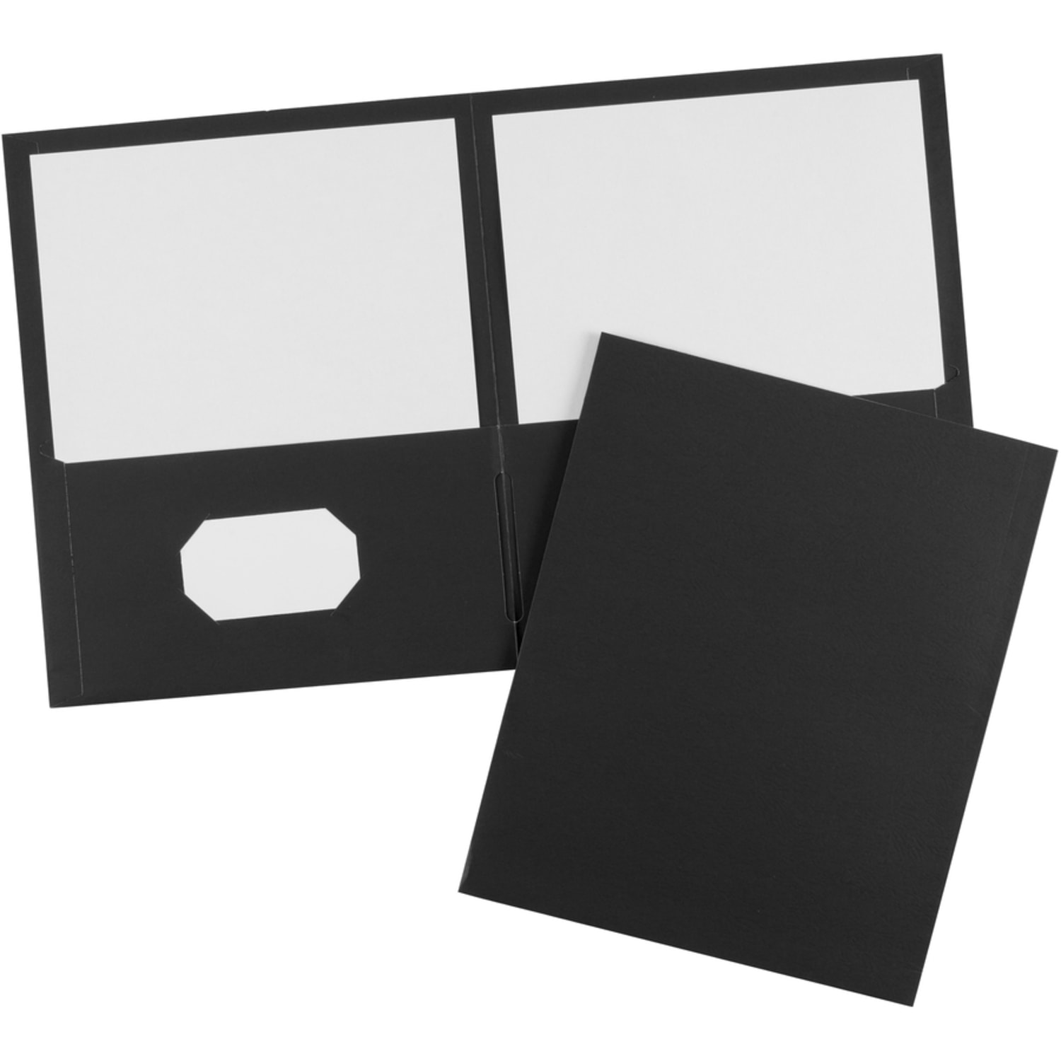Avery 2-Pocket Folders, Letter Size, Black, Pack of 25 - Image 4