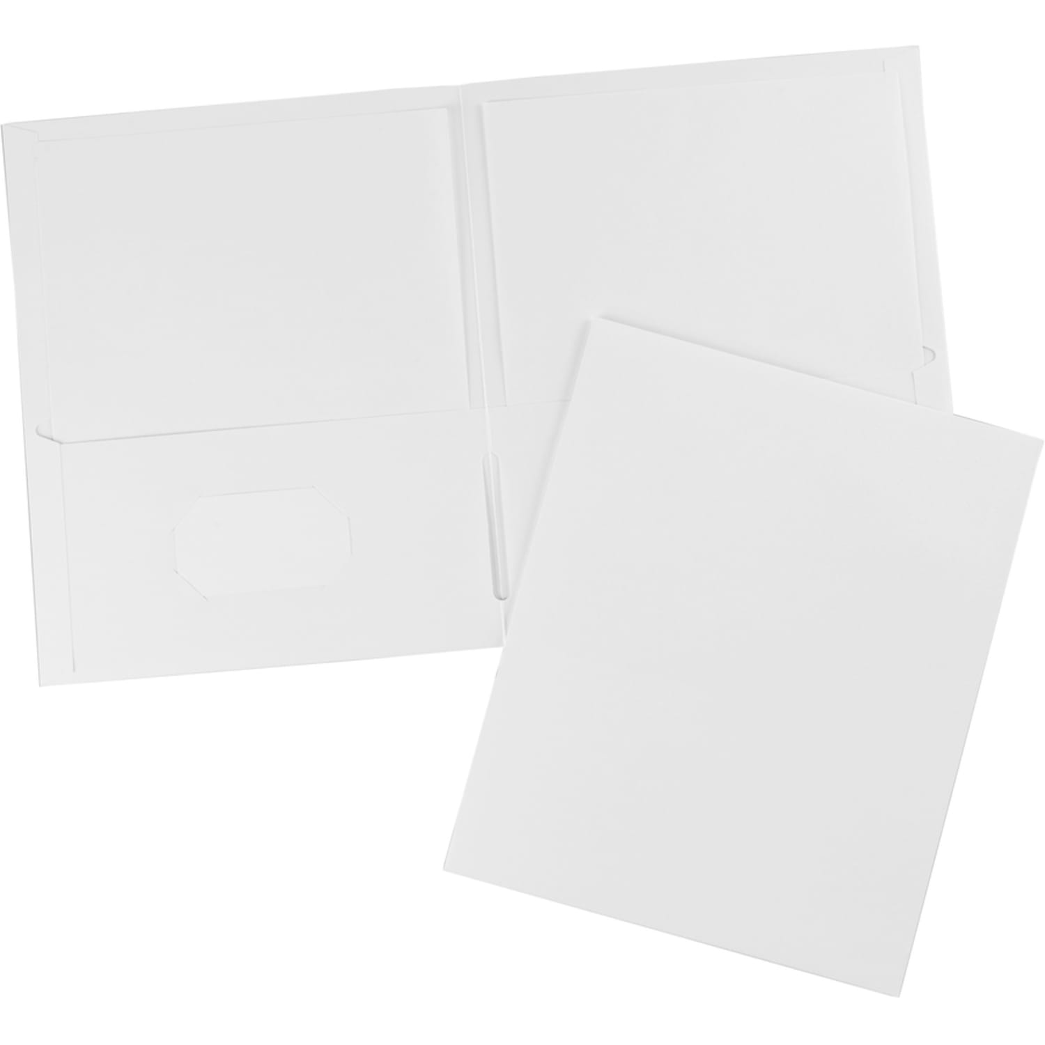 Avery 2-Pocket Folders, Letter Size, White, Pack Of 25 - Image 4