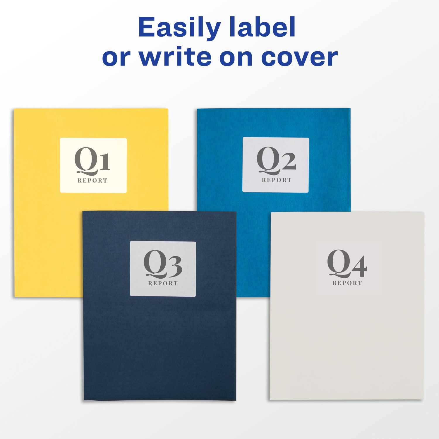 Avery Two Pocket Folders, 8-1/2in x 11in, Yellow, Box Of 25 - Image 3