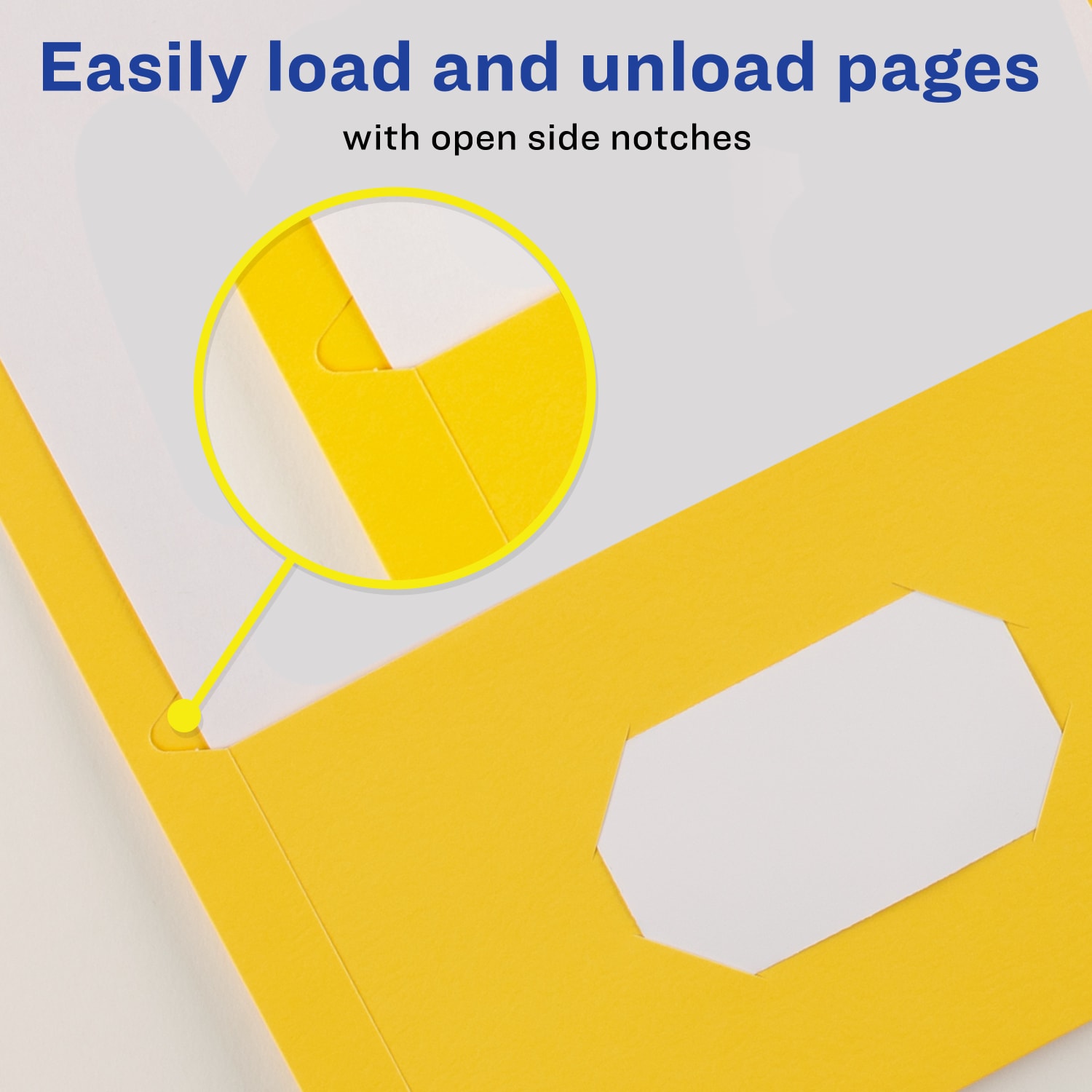 Avery Two Pocket Folders, 8-1/2in x 11in, Yellow, Box Of 25 - Image 6