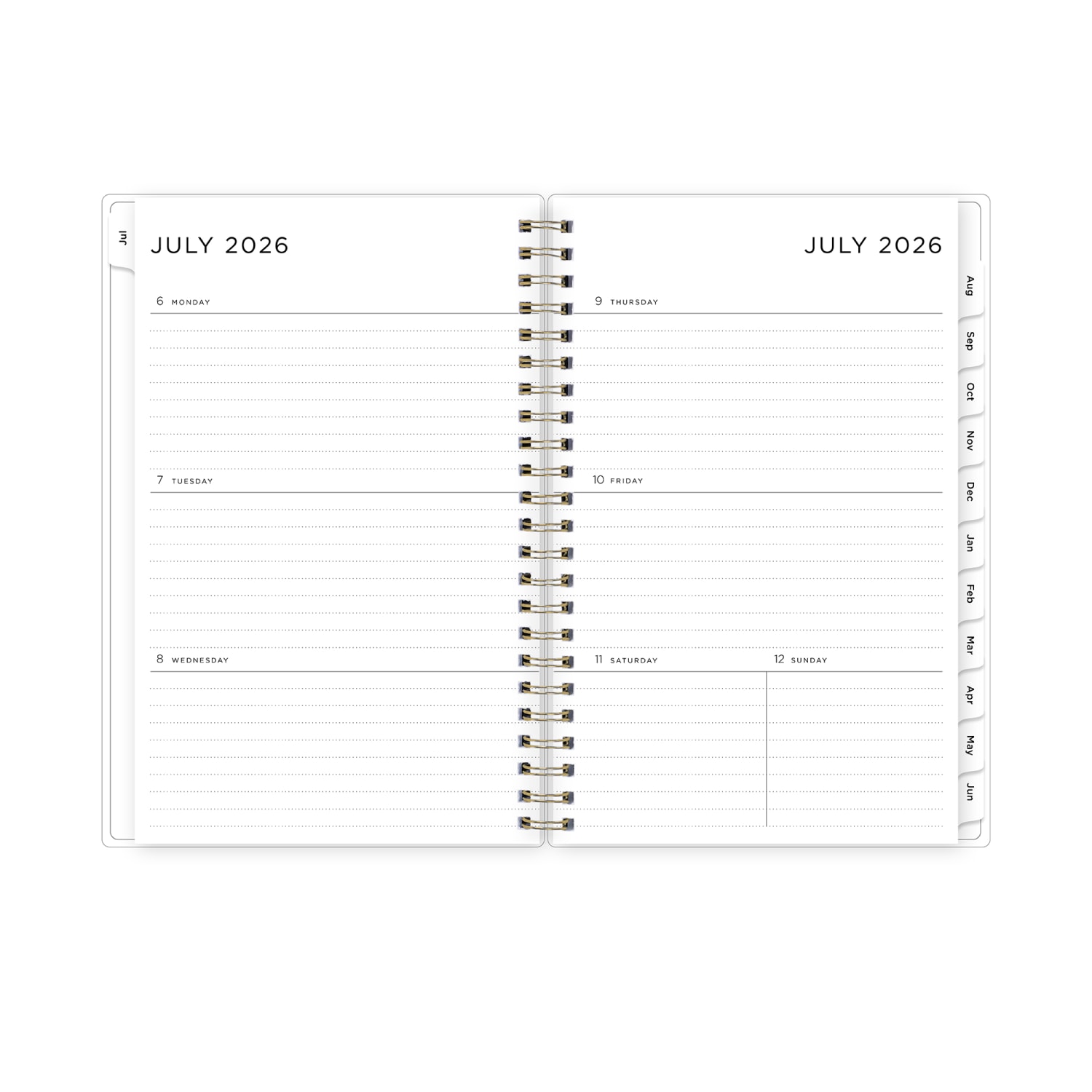 Planning Calendar AG Multi Color Smoke PP 5x8 AY26-27 - Image 3