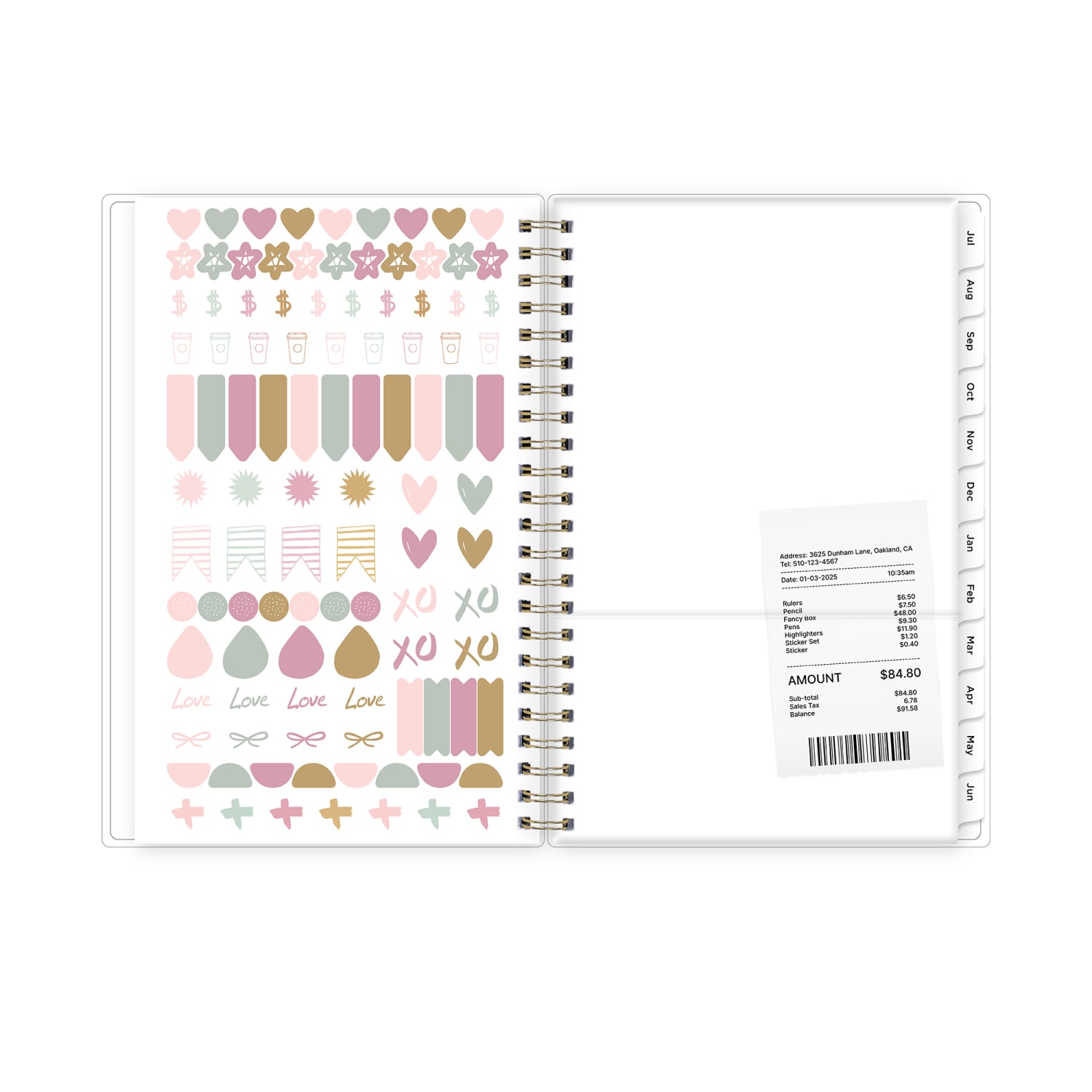 Planning Calendar AG Multi Color Smoke PP 5x8 AY26-27 - Image 5