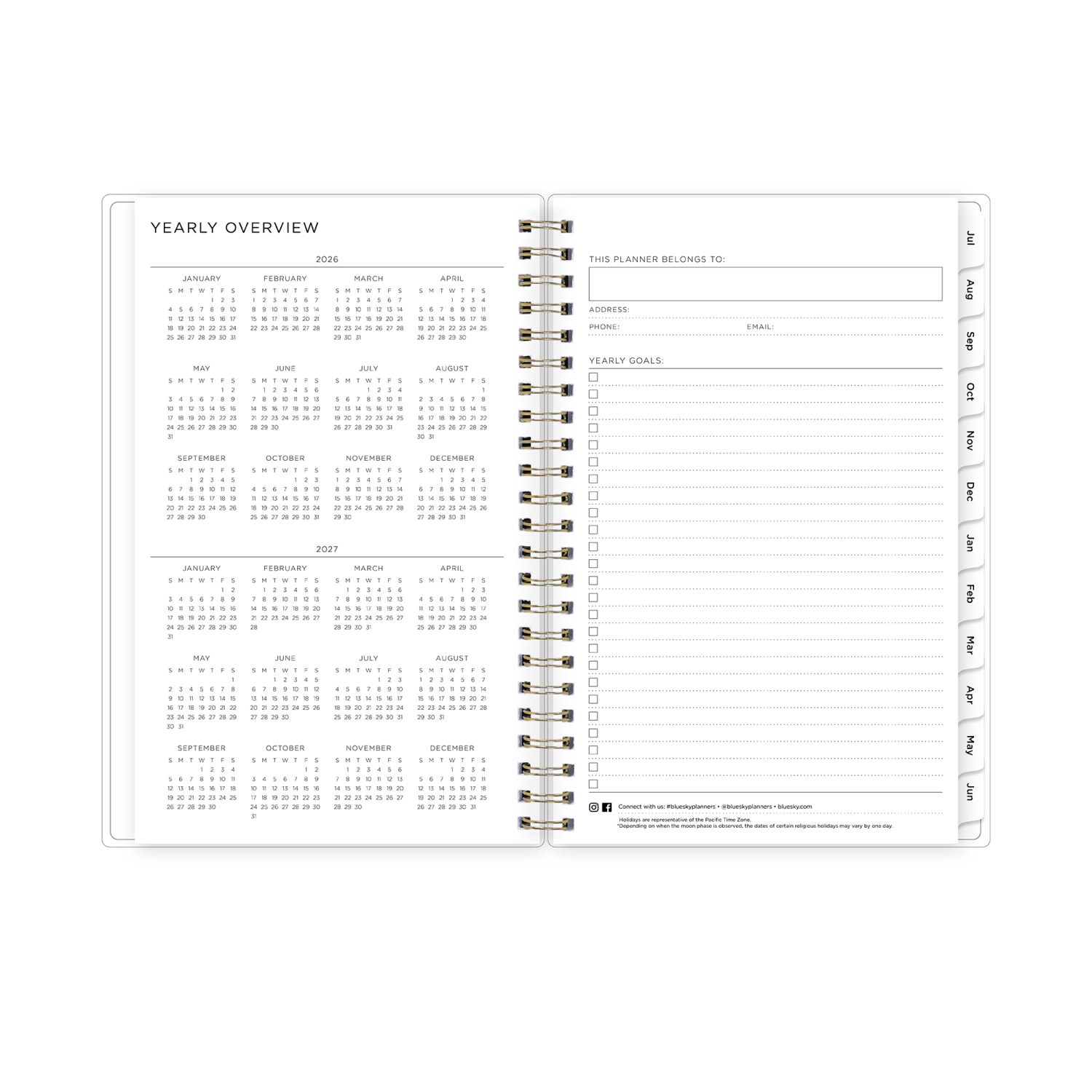 Planning Calendar AG Multi Color Smoke PP 5x8 AY26-27 - Image 6