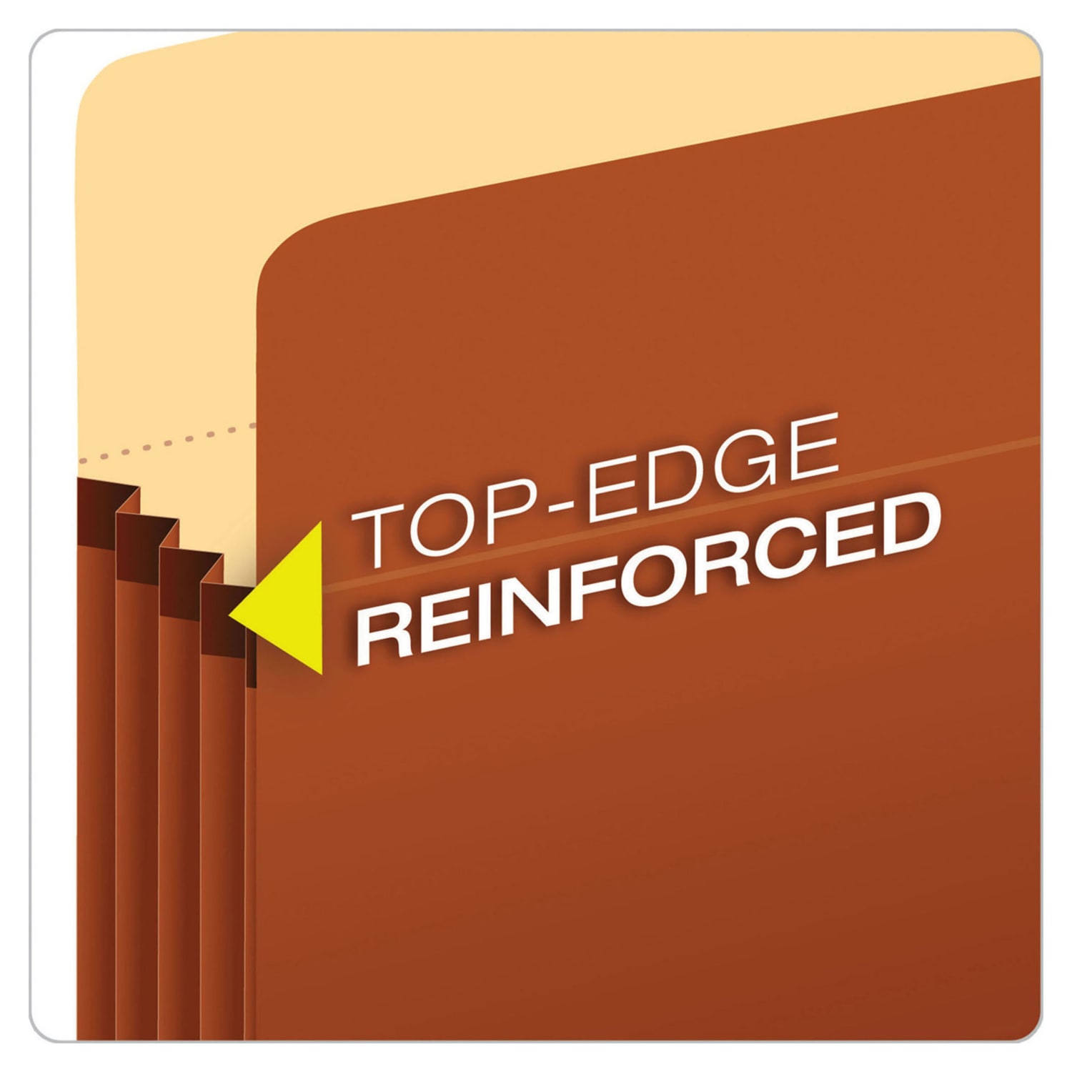 Pendaflex Redrope Expanding File Pockets, 1 3/4in Expansion, Letter Size, Brown, Box Of 25 File Pockets - Image 5