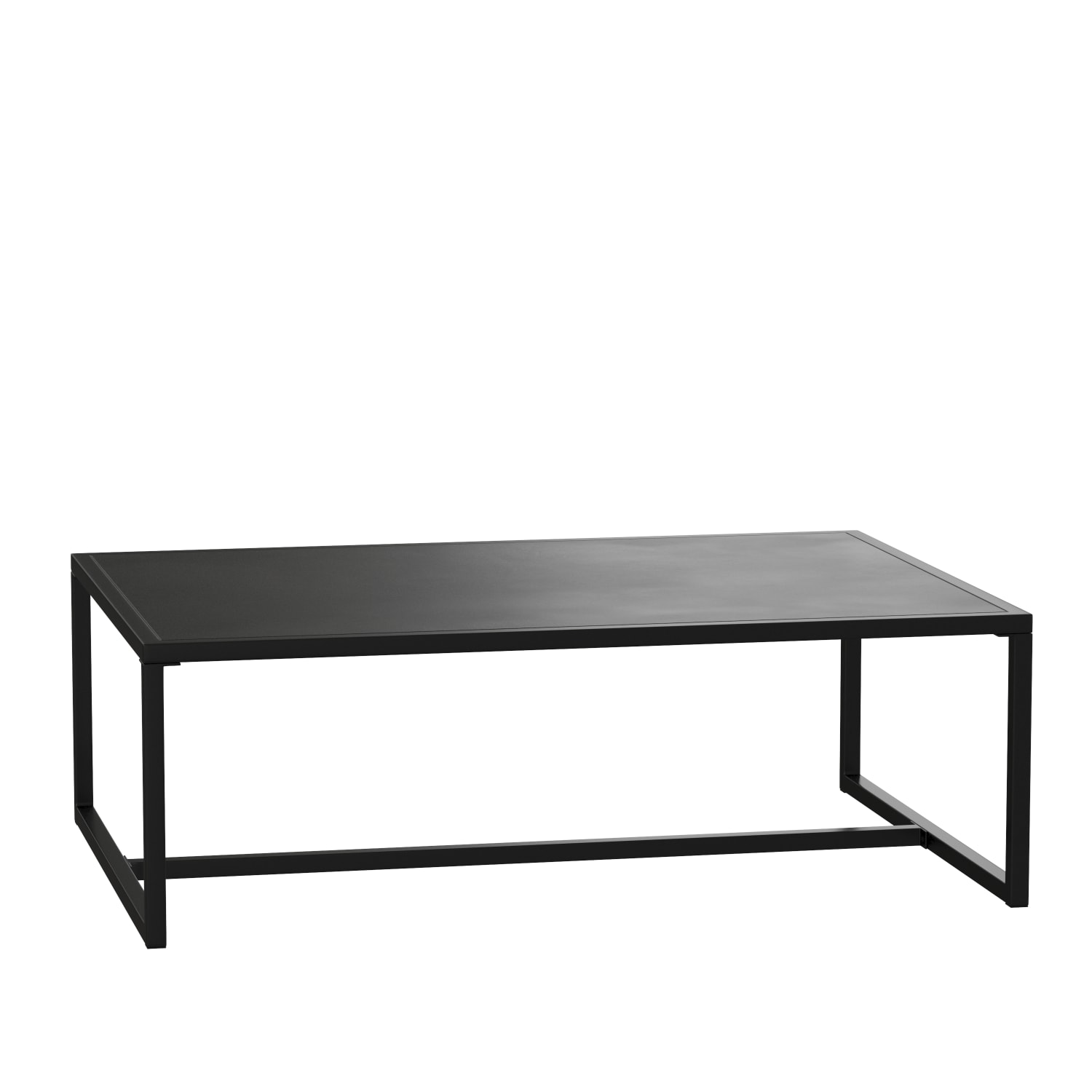 Flash Furniture Brock Outdoor Commercial-Grade Steel Patio Outdoor Furniture Coffee Table, 15inH x 45inW x 32inD, Black - Image 3