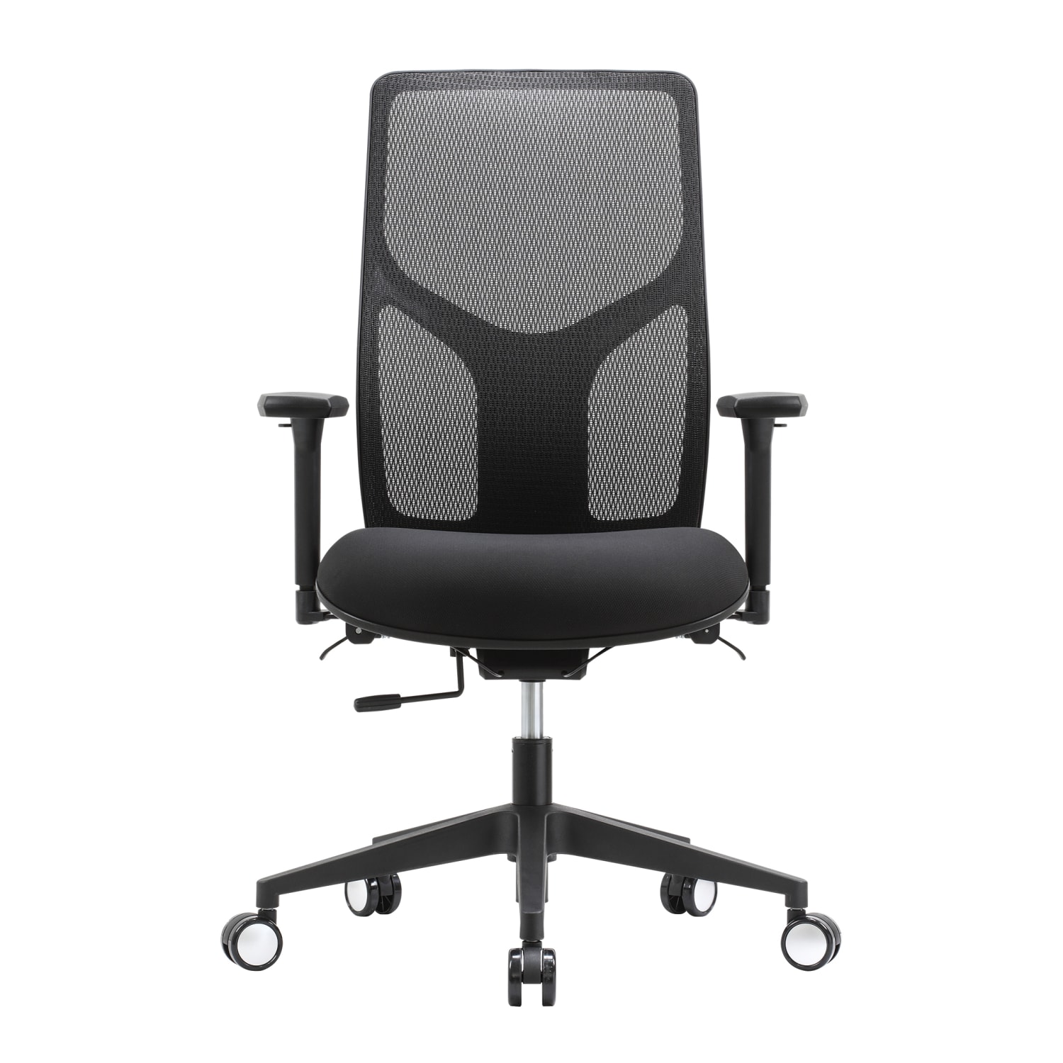 WorkPro 4000 Series Multifunction Ergonomic Mesh/Fabric High-Back Executive Office Chair, Black/Black, BIFMA Compliant - Image 3