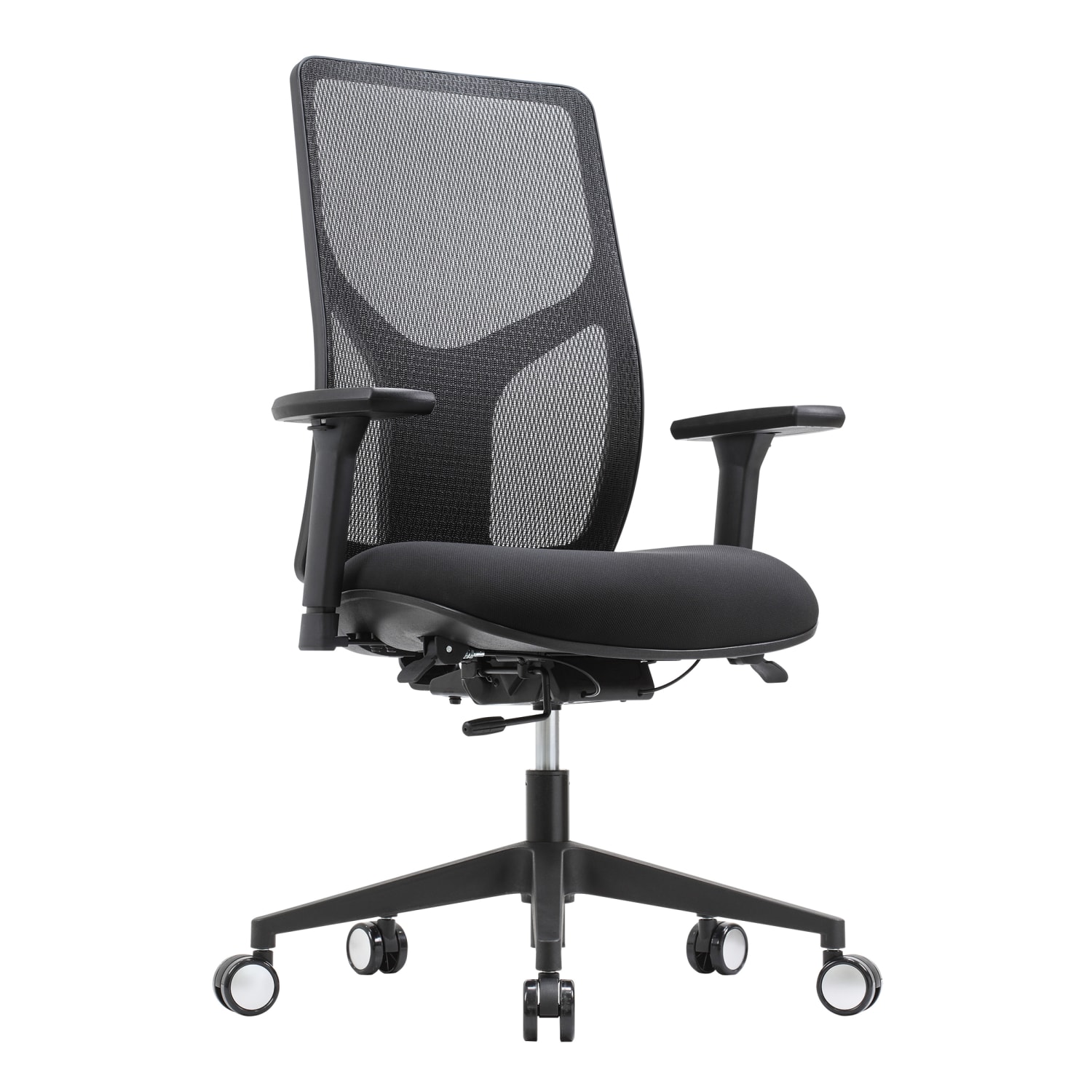 WorkPro 4000 Series Multifunction Ergonomic MeshFabric High Back Executive Office Chair BlackBlack BIFMA Compliant PopularChairscom